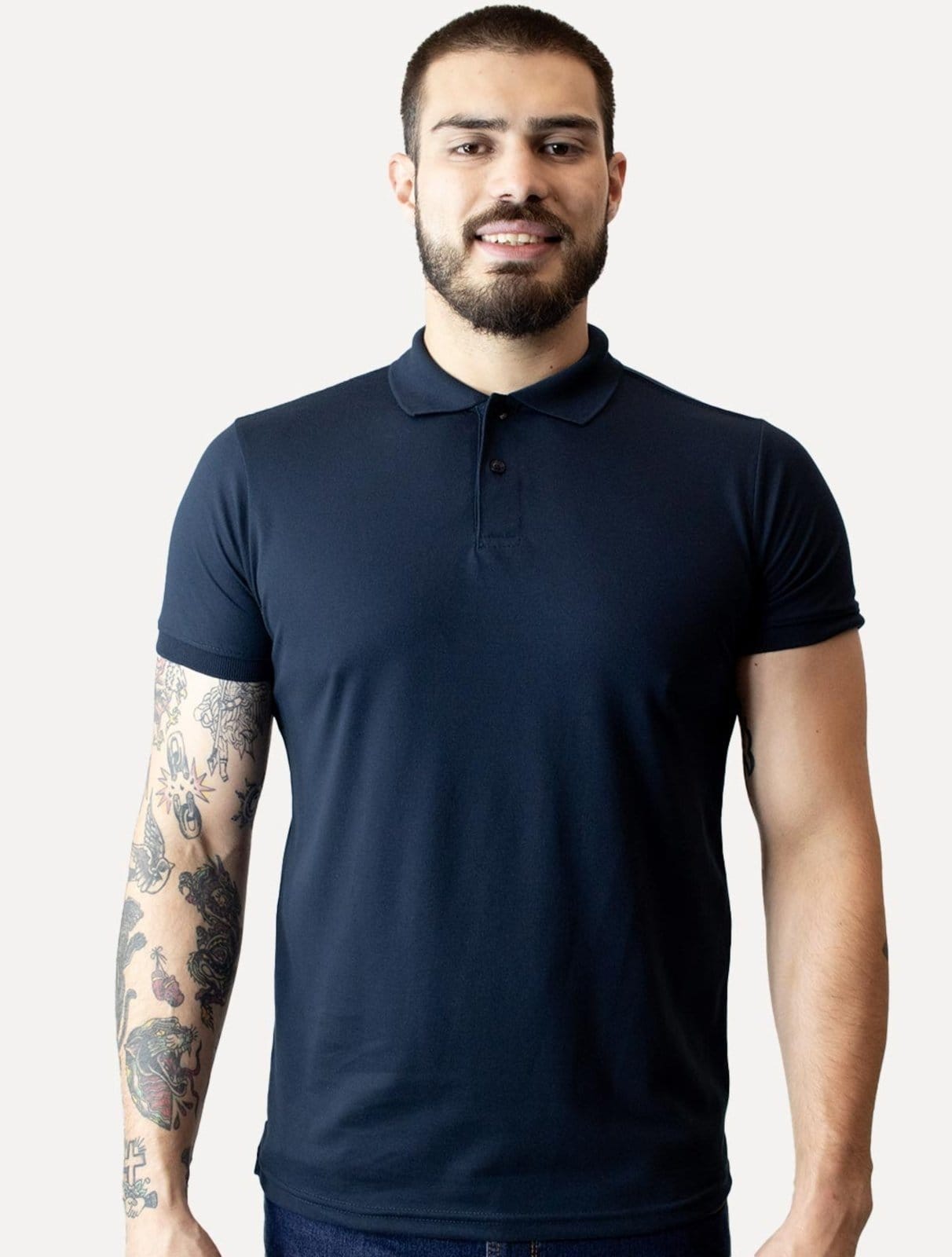 Polo Dixen Masculina Piquet Gola Lisa