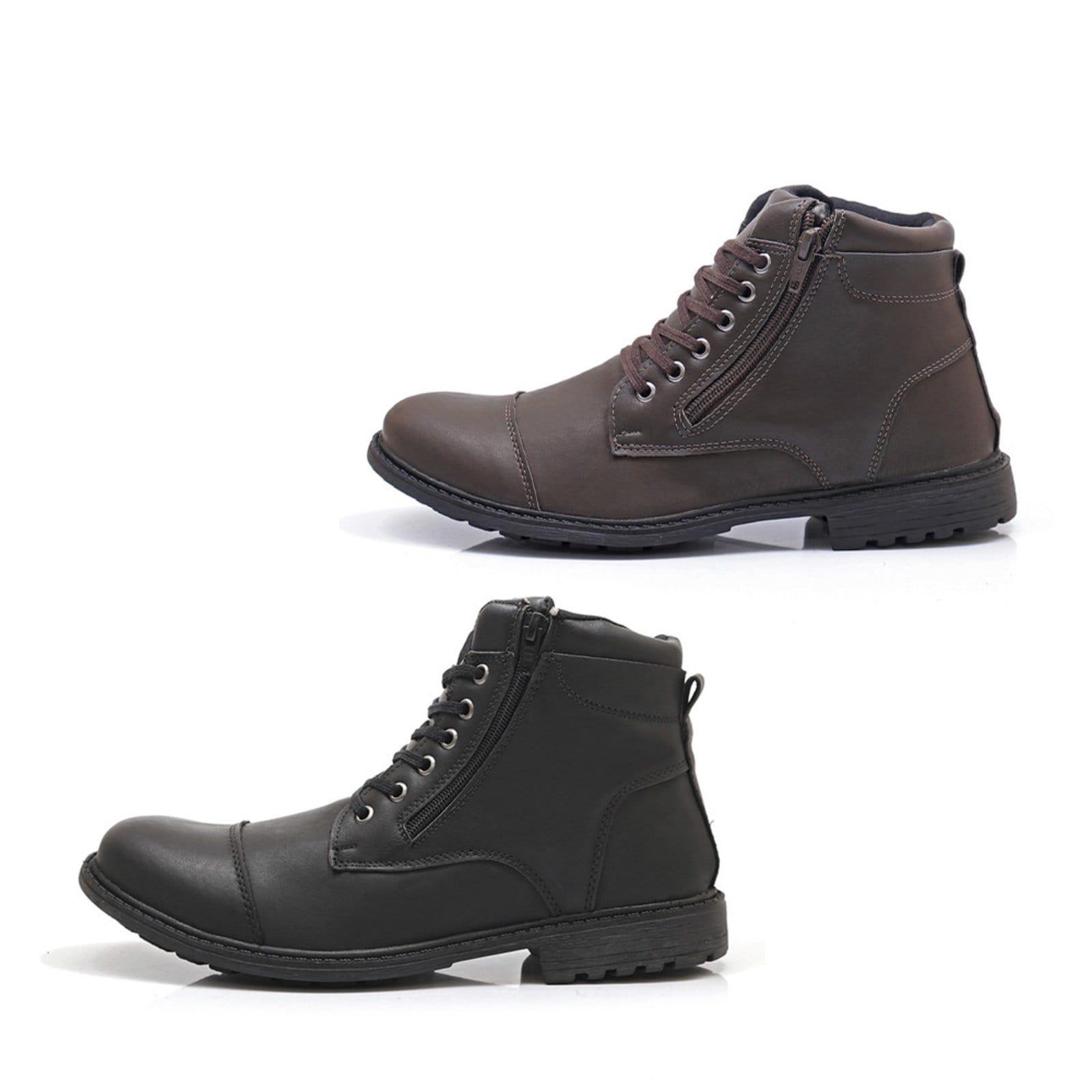 Kit Bota Coturno Masculina Épico Zíper Cano Médio Conforto Casual e