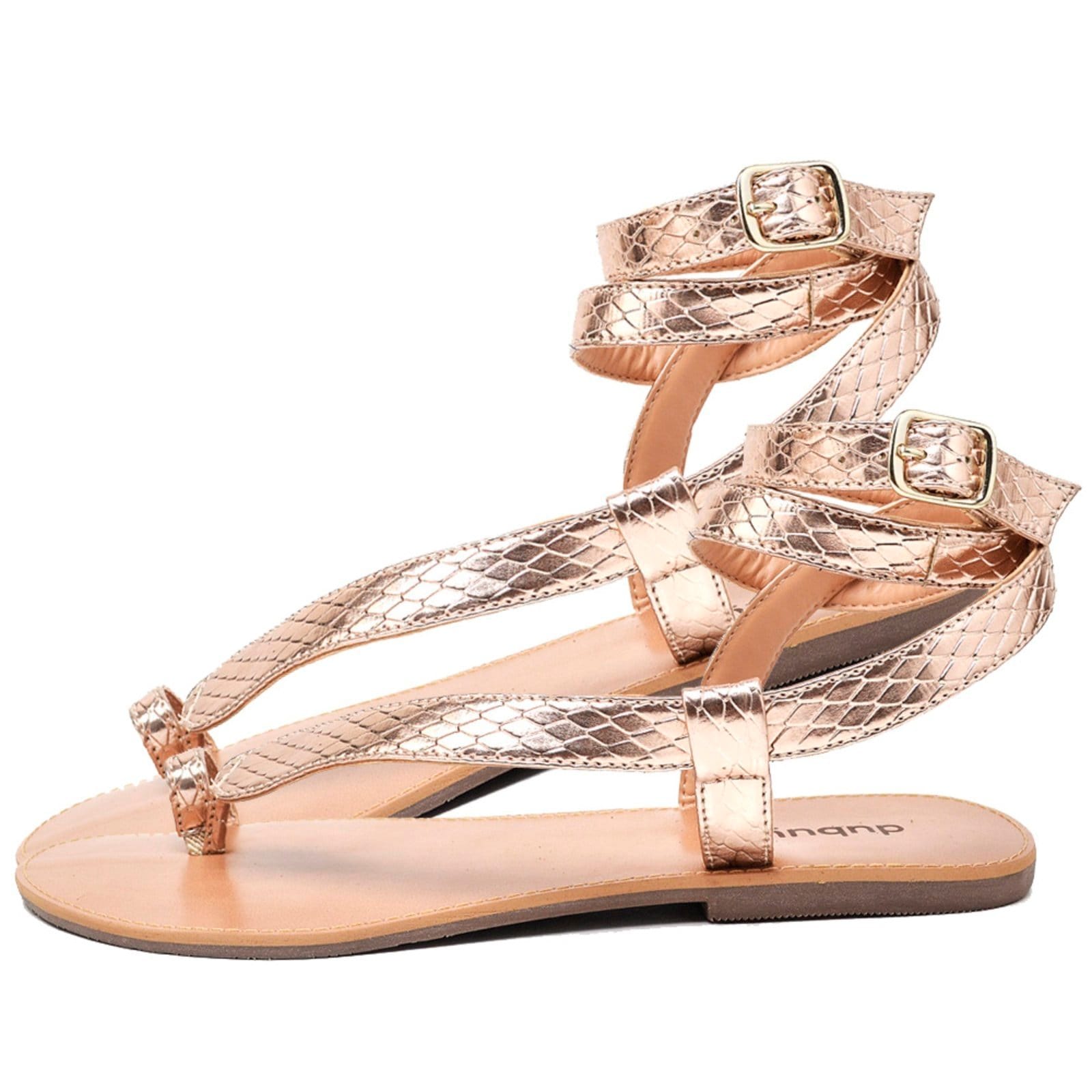 Vista 2 Rasteira Feminina DUBUY 2033FG Rosê DUBUY multicolorido