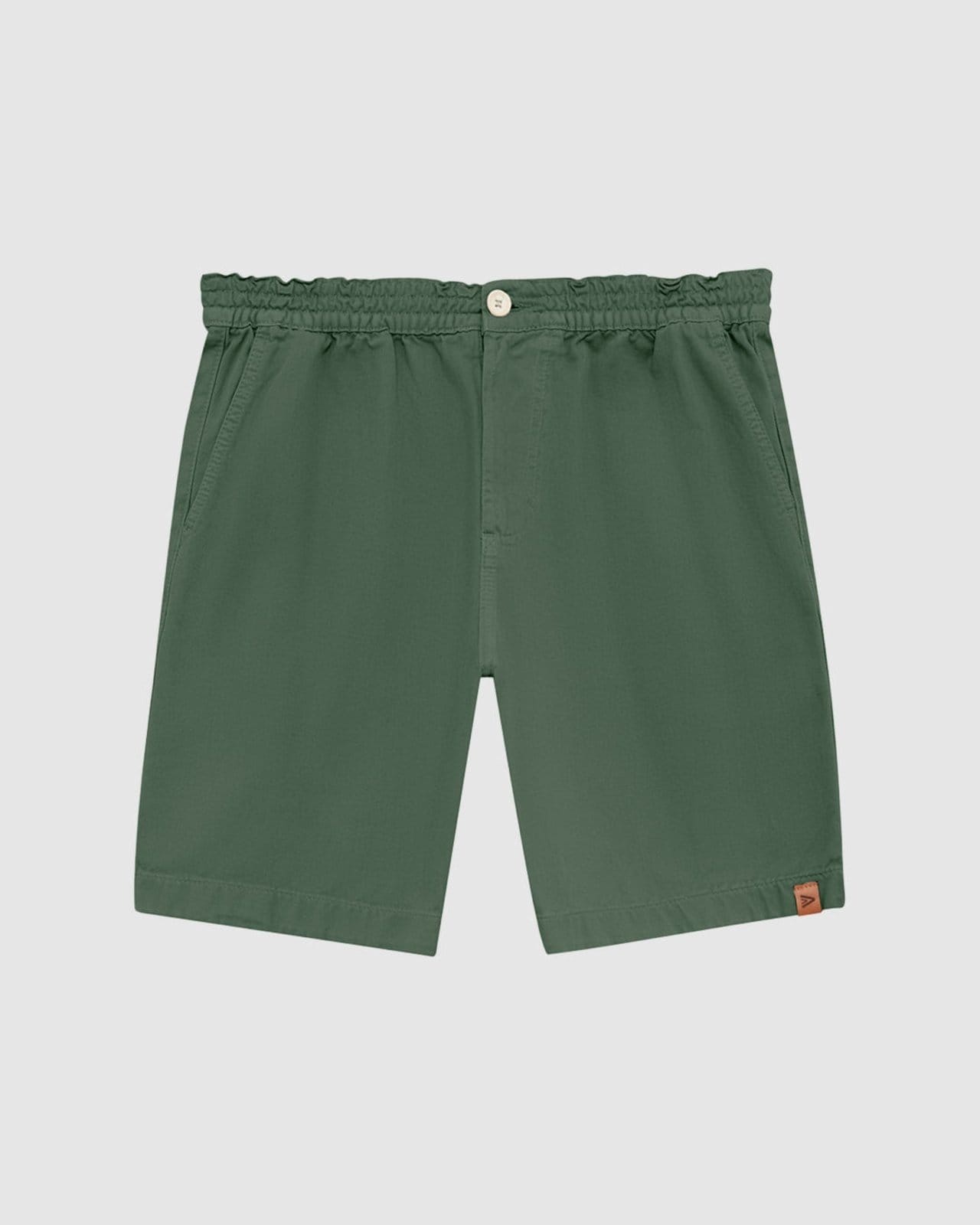 Shorts Masculino Cós Elástico Em Sarja 100% Algodão