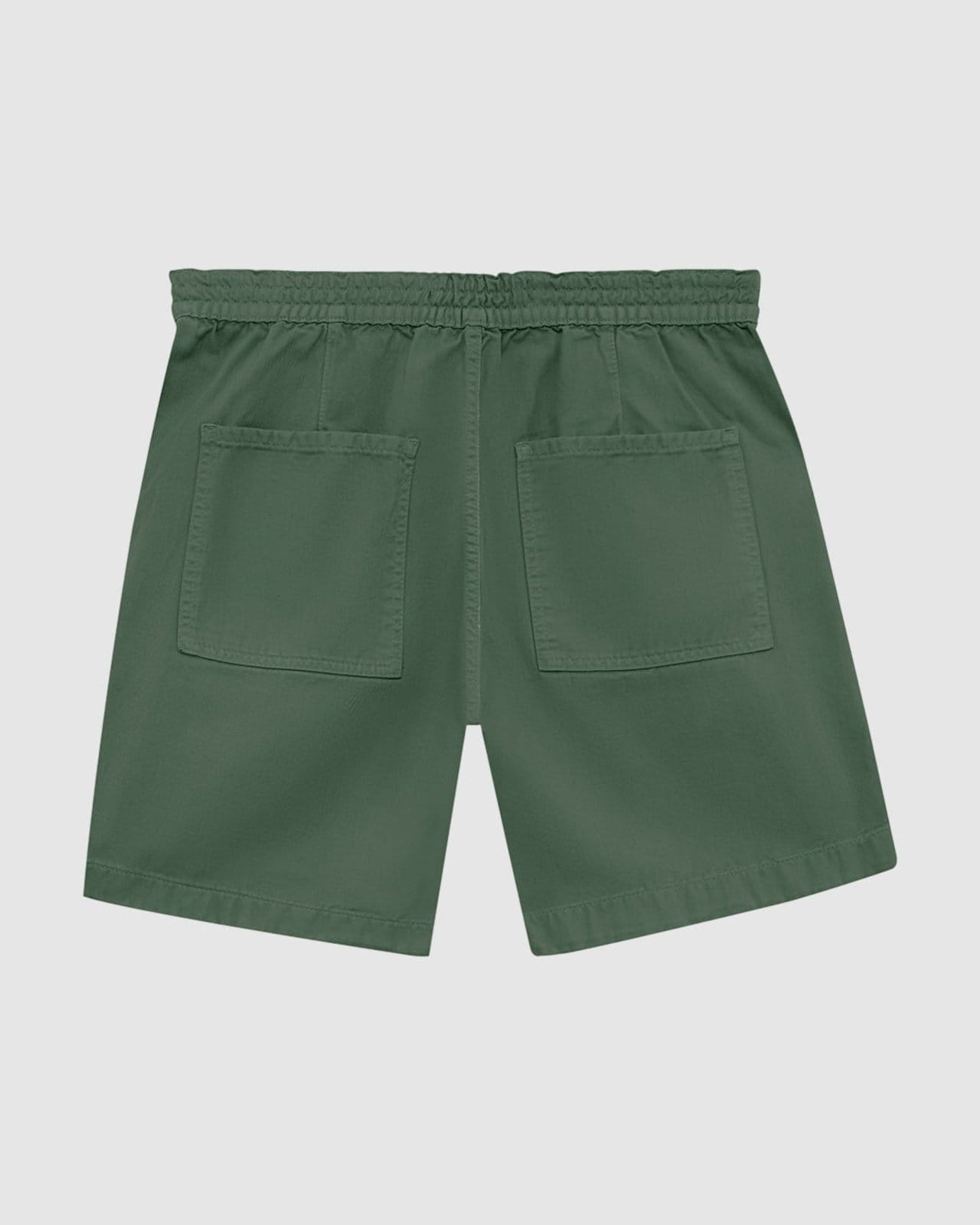 Vista 2 Shorts Masculino Cós Elástico Em Sarja 100% Algodão Malwee verde