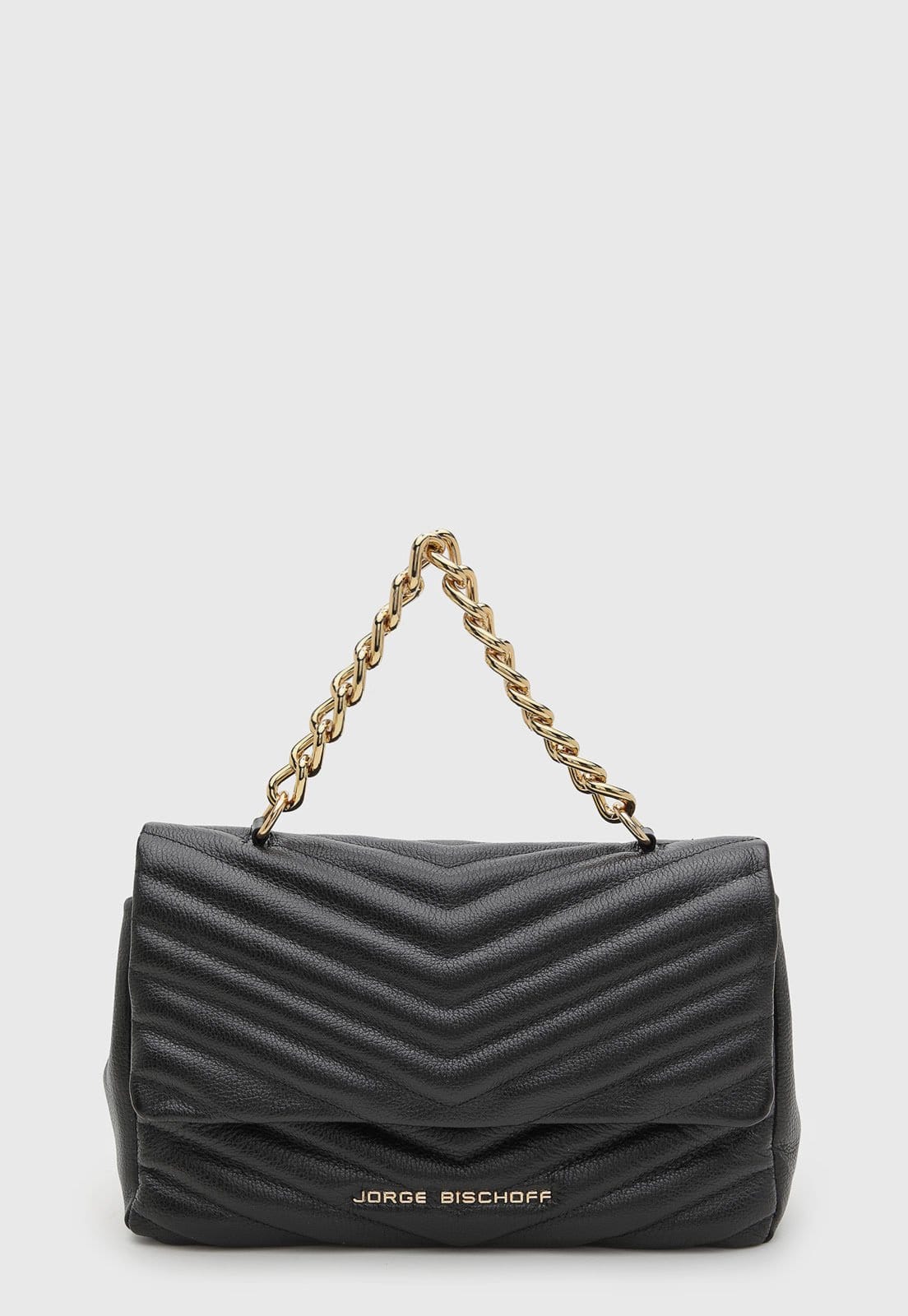 Bolsa Feminina Jorge Bischoff Matelassê Preta