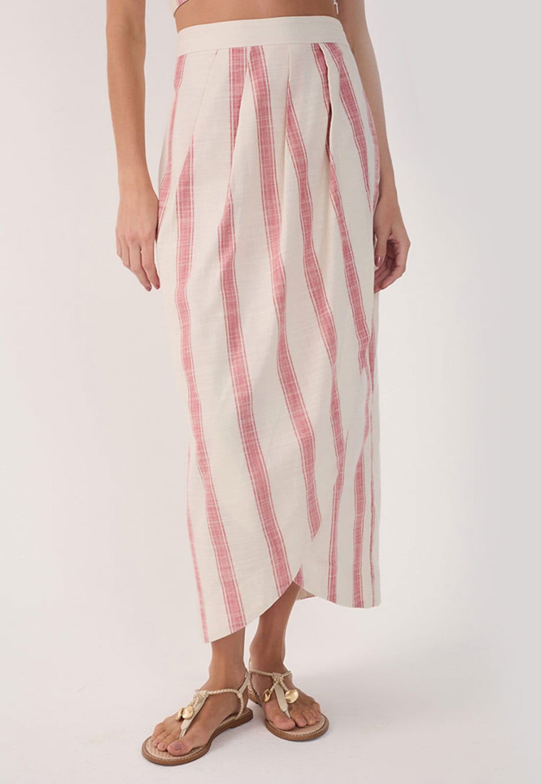 Vista principal Saia Dress To Midi Listrada Off-White Dress to off-white white