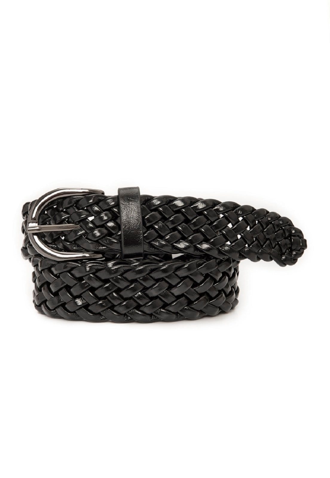 Vista principal Cinto Trançado Cabanafree Metalizado Cabanafree preto