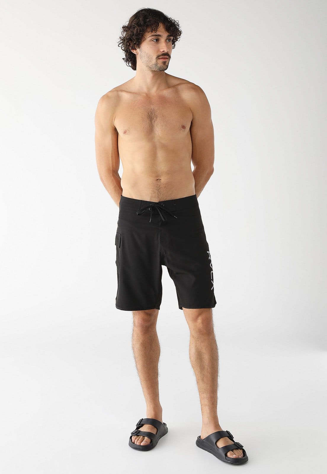 Vista 2 Bermuda Água RVCA Reta Eastern 19 Preta RVCA preto