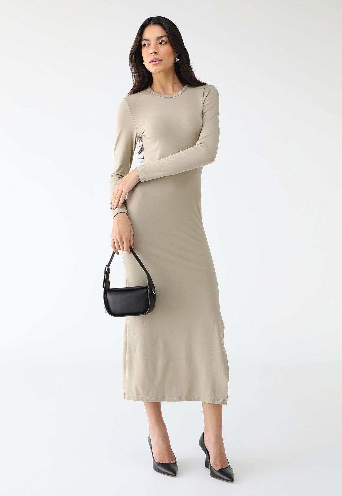 Vestido Forum Midi Liso