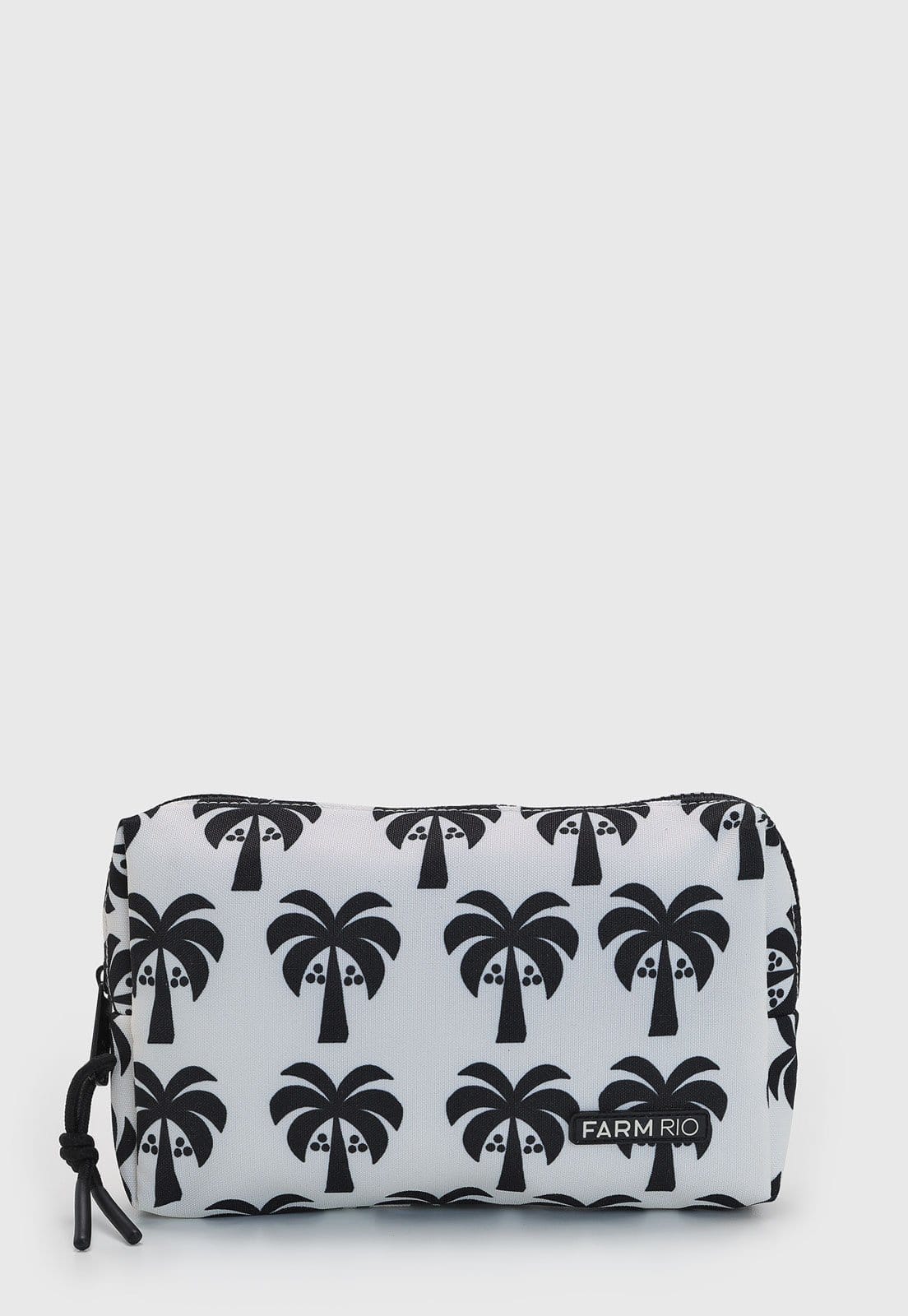 Necessaire FARM Estampa de Coqueiros Branca