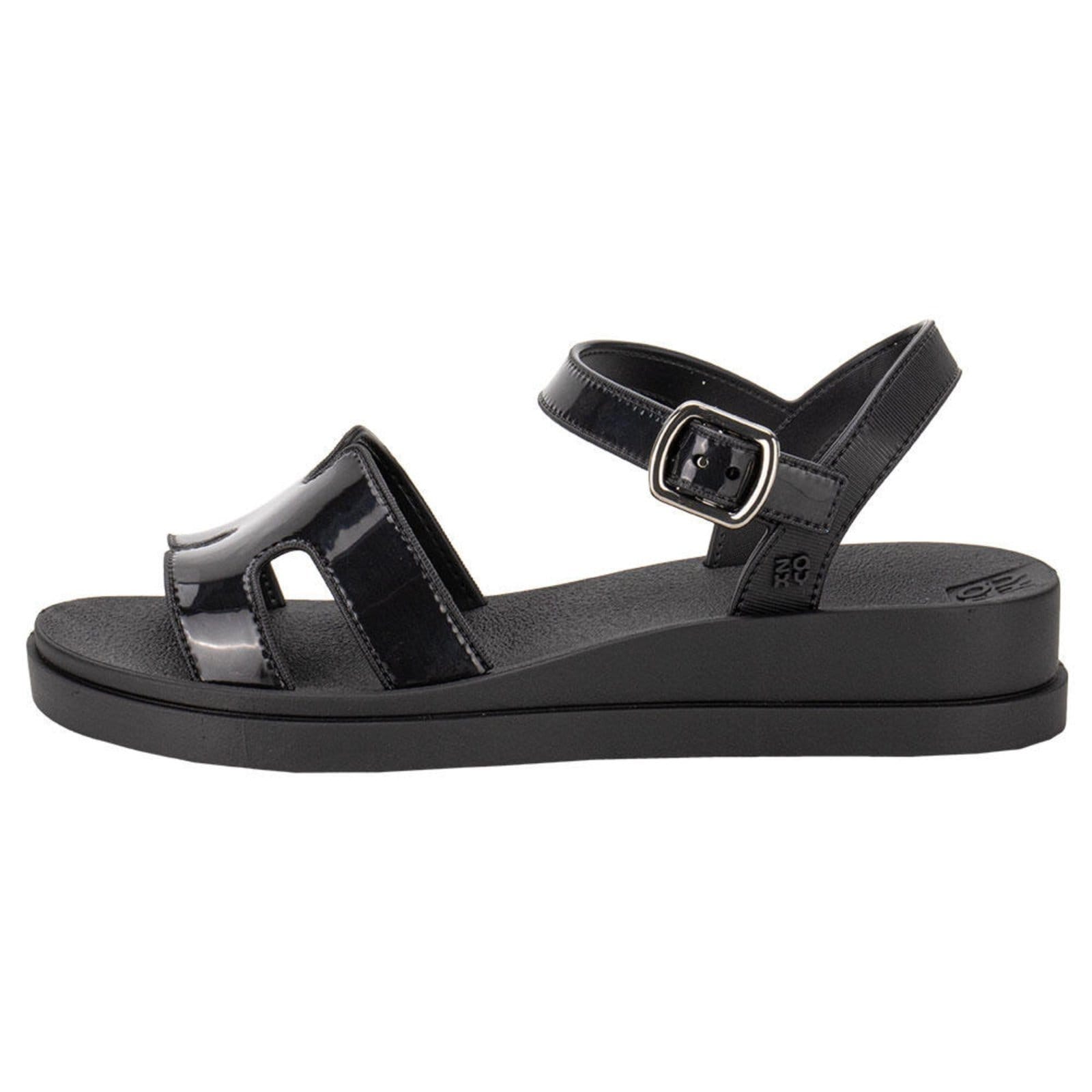 Vista 2 Sandália Feminina Flat Daily Zaxy 19155 3299155 Zaxy preto