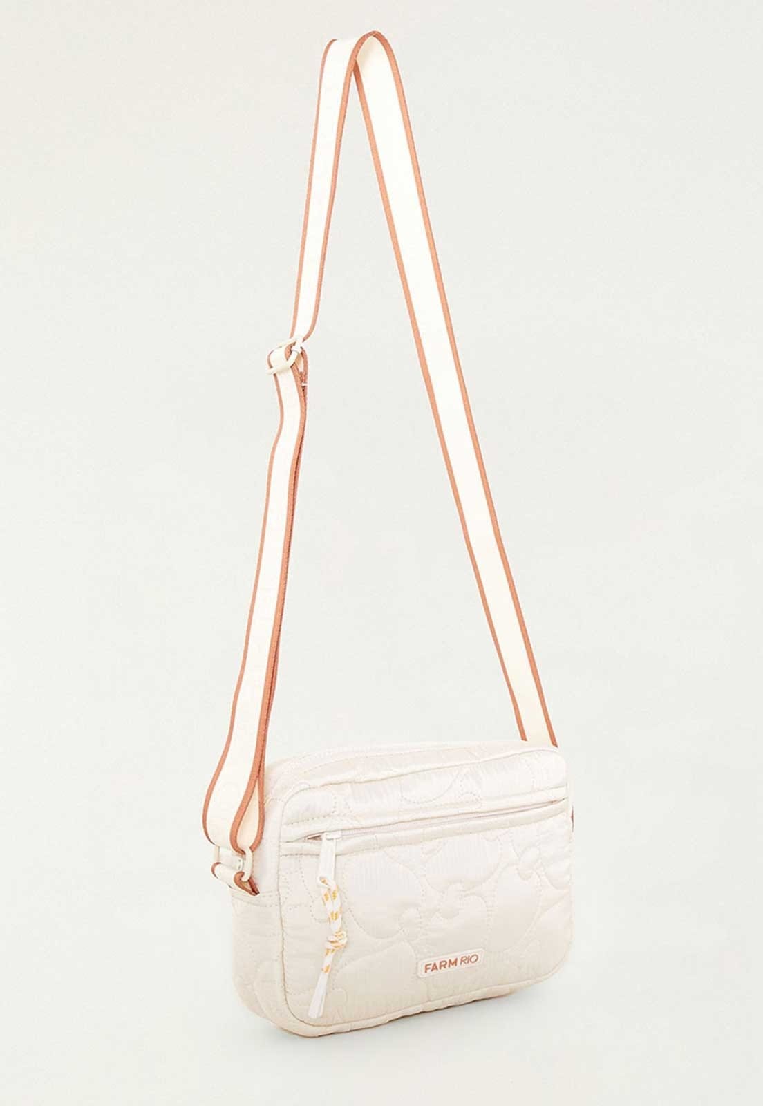 Vista 2 Bolsa Feminina FARM Ziriguidu Média Off-White FARM off-white white