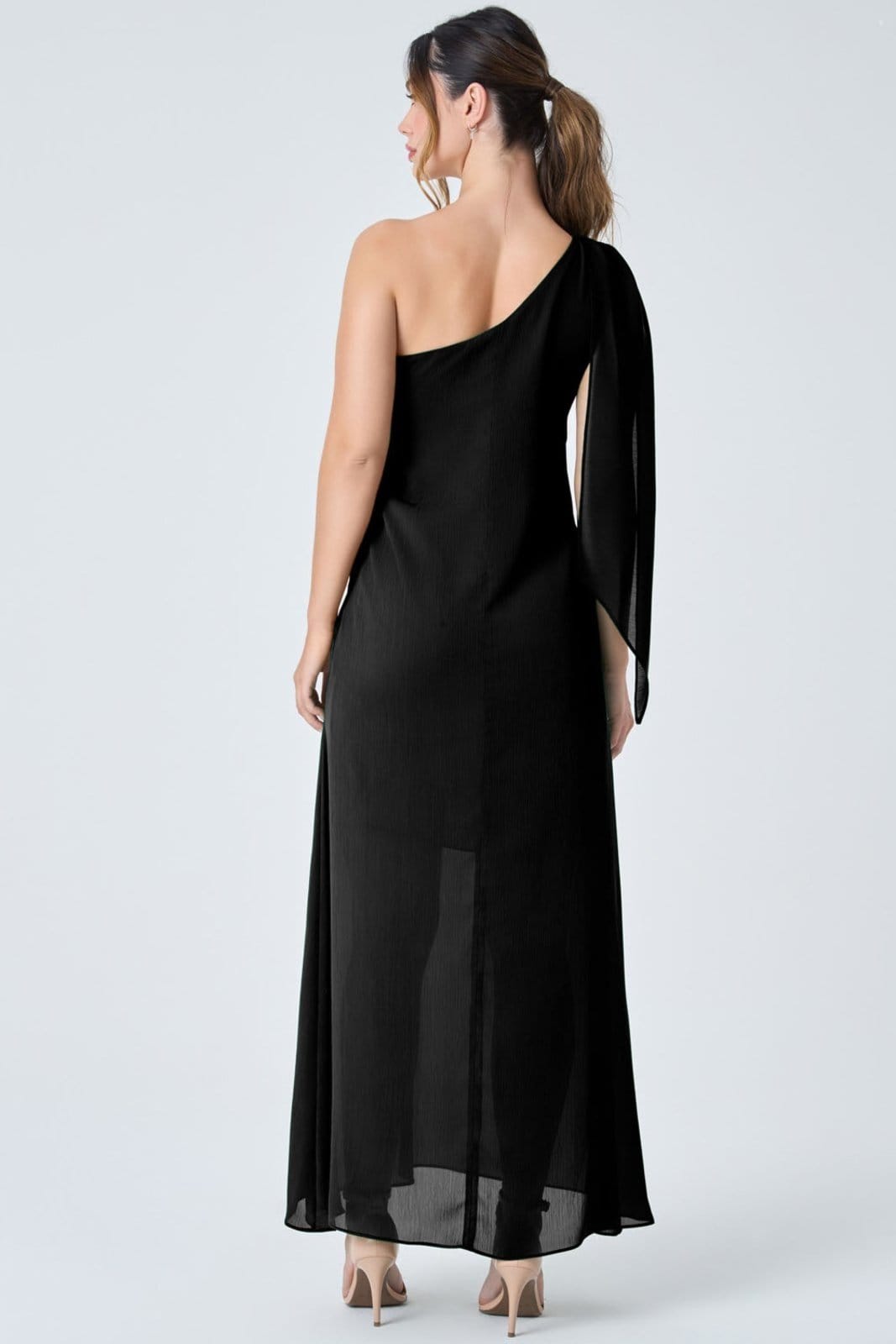 Vestido Longo PKS Um Ombro Só