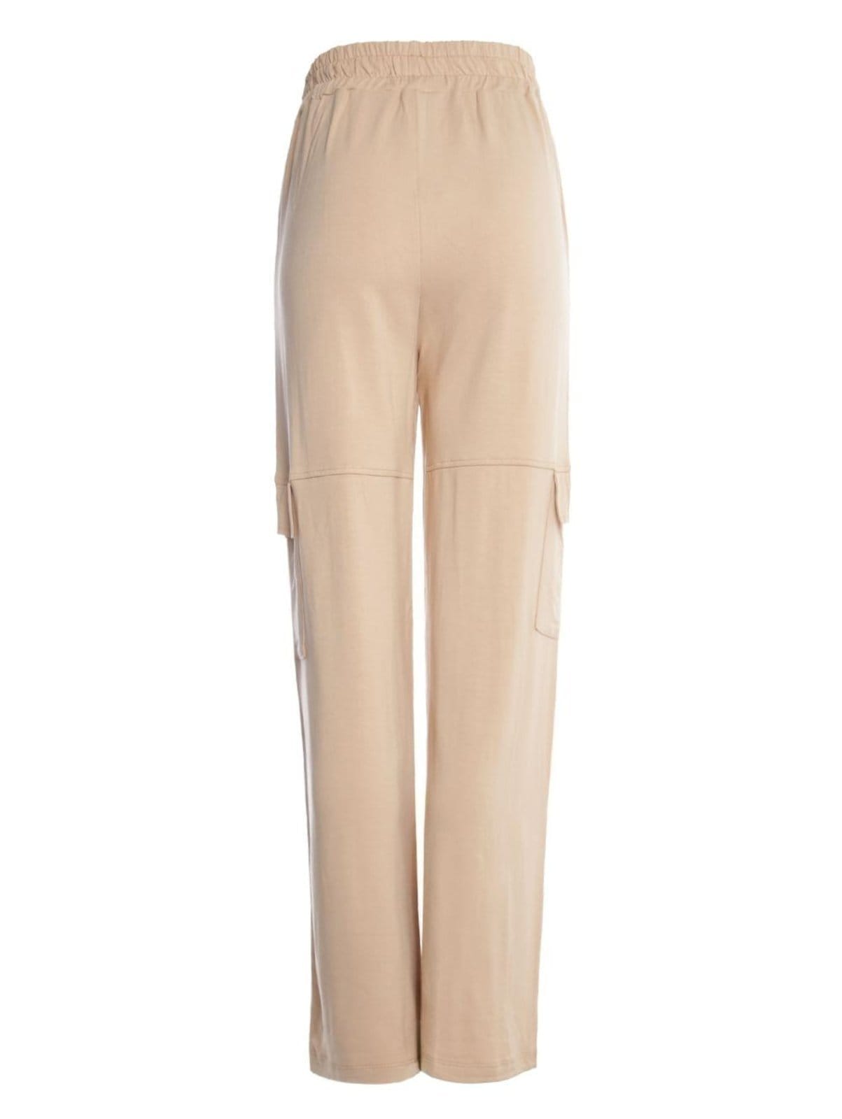 Vista 2 Calça Wide Leg Com Bolso Cargo Autentique Feminina BEGE Autentique unico