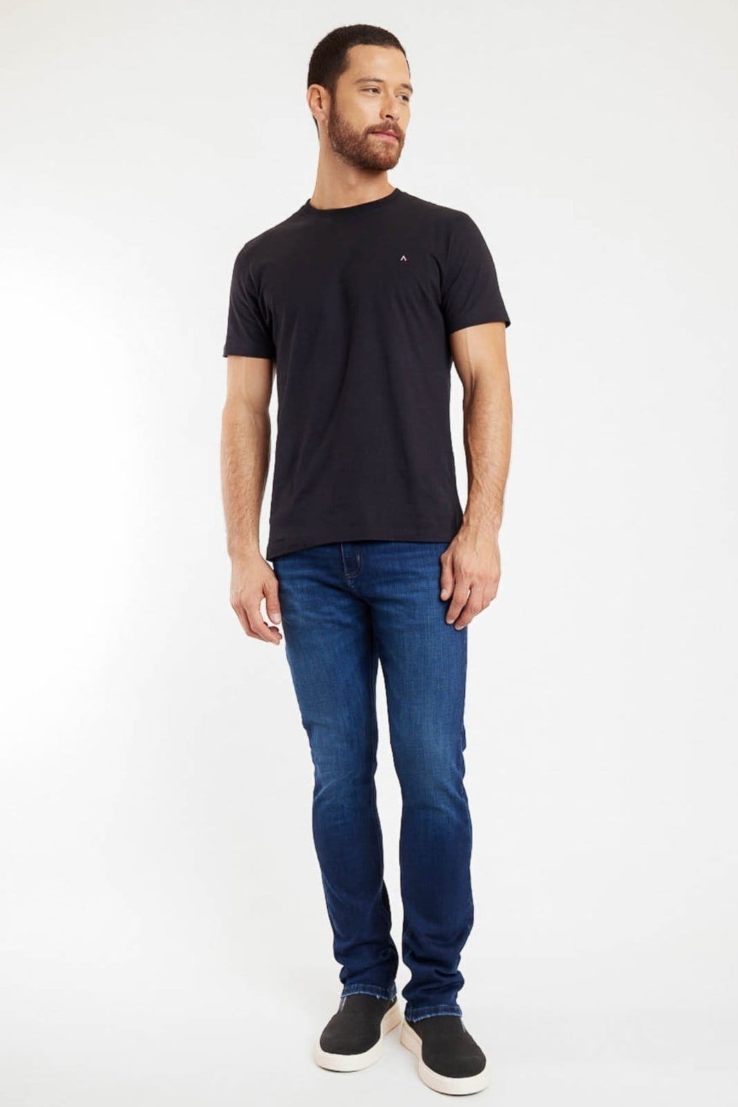 Vista 2 Calça Aramis Jeans Regular Intense Xtreme Escuro Aramis azul