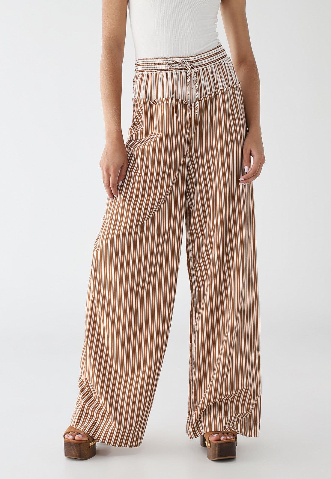 Calça Feminina Colcci Listrada Cintura Alta