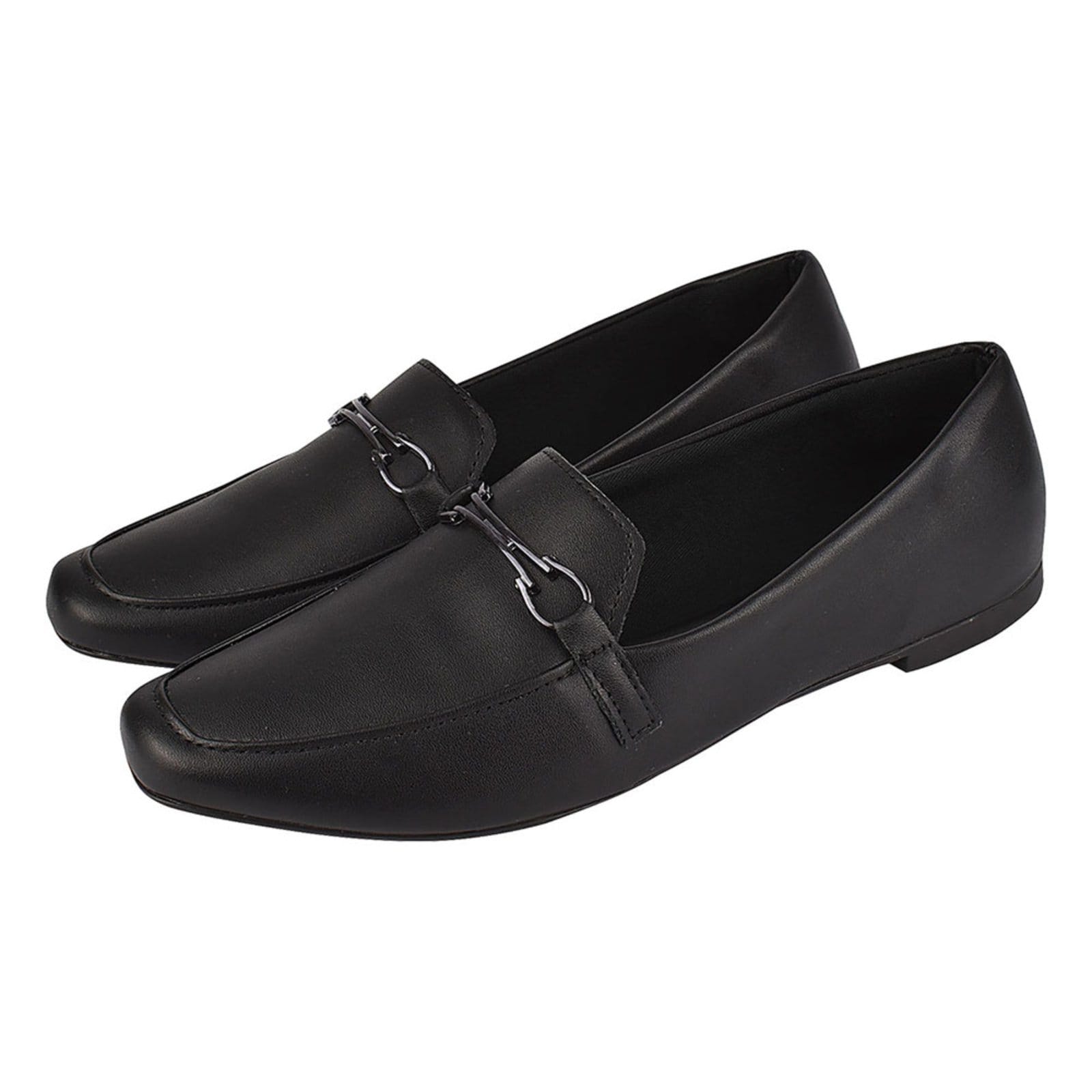 Sapato Feminino Mocassim Donatella Shoes Bico Quadrado Confort Sapatilha