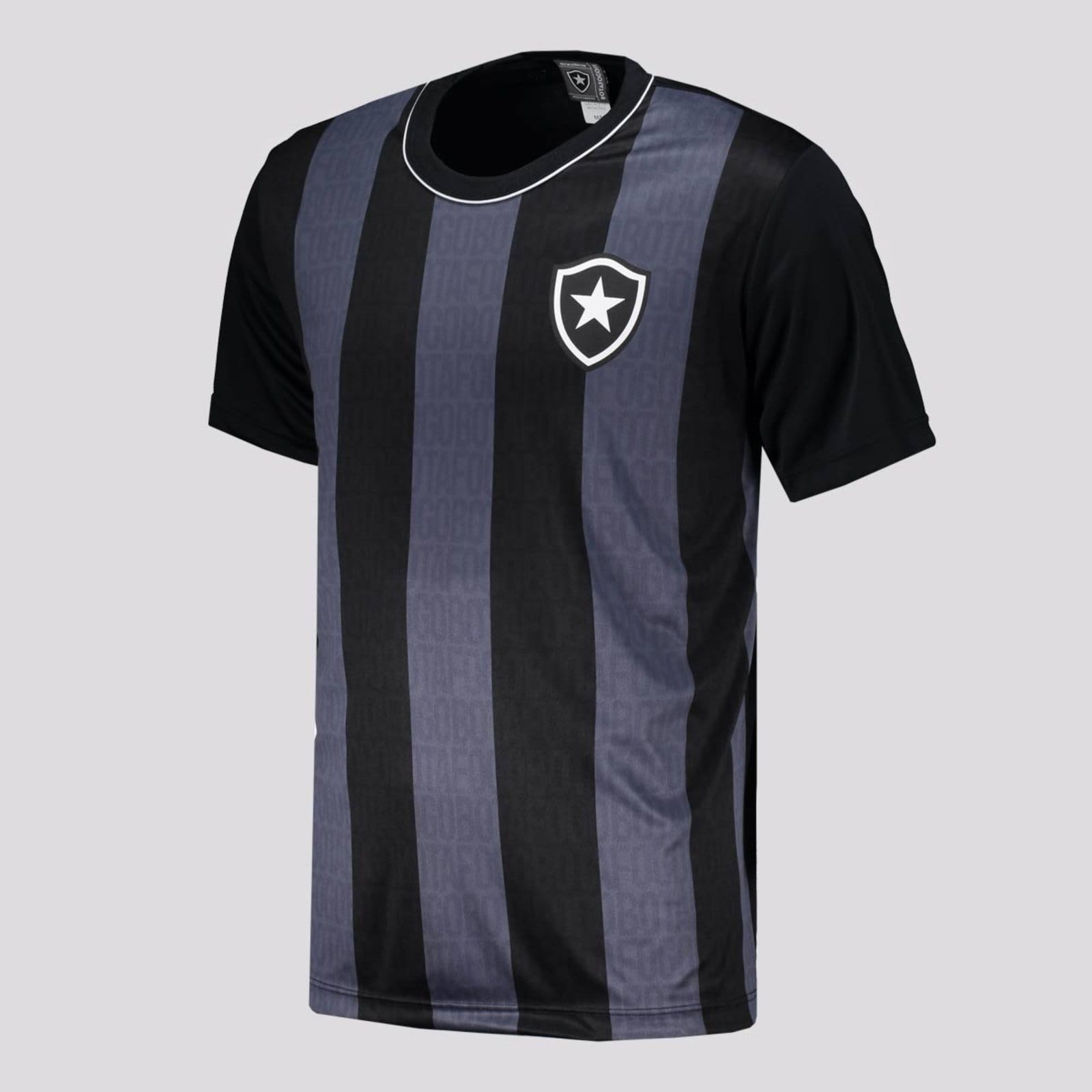 Vista 2 Camisa Botafogo Intenso Preta braziline preto