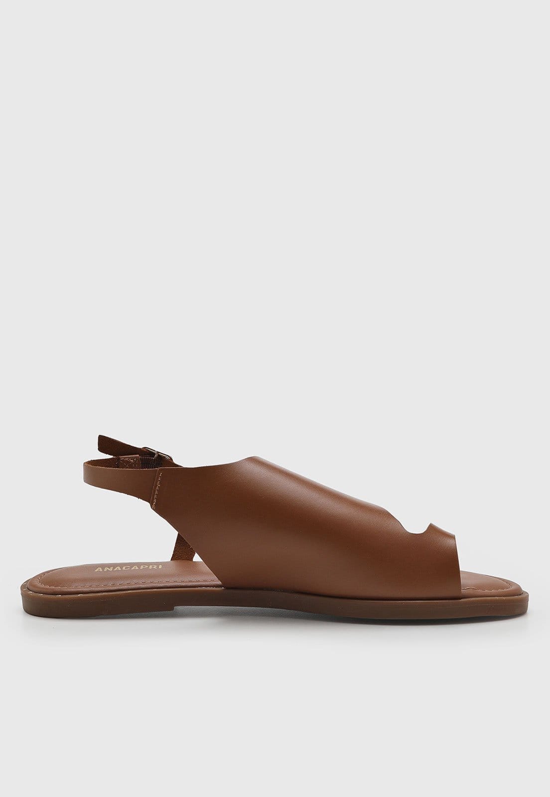 Vista 2 Rasteira Feminina Anacapri Tiras Couro Anacapri marrom