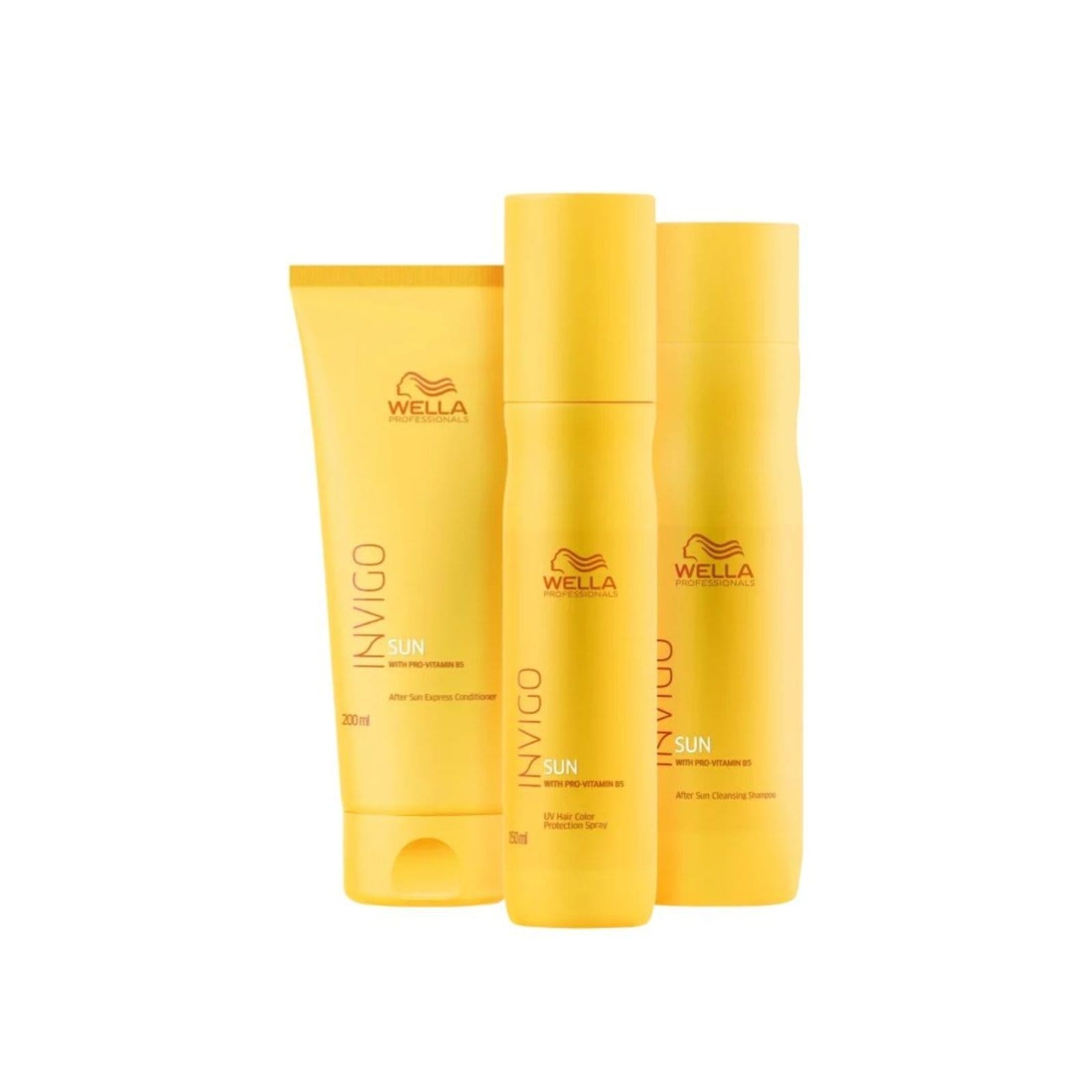 Vista principal Kit Wella Invigo Sun Shampoo+ Cond+ Leave-In Wella unico