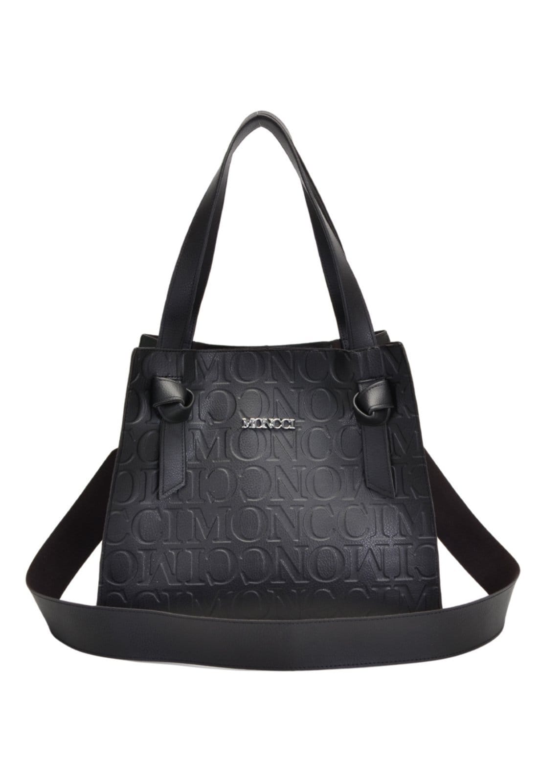 Bolsa saco feminina Moncci alça tiracolo Preta