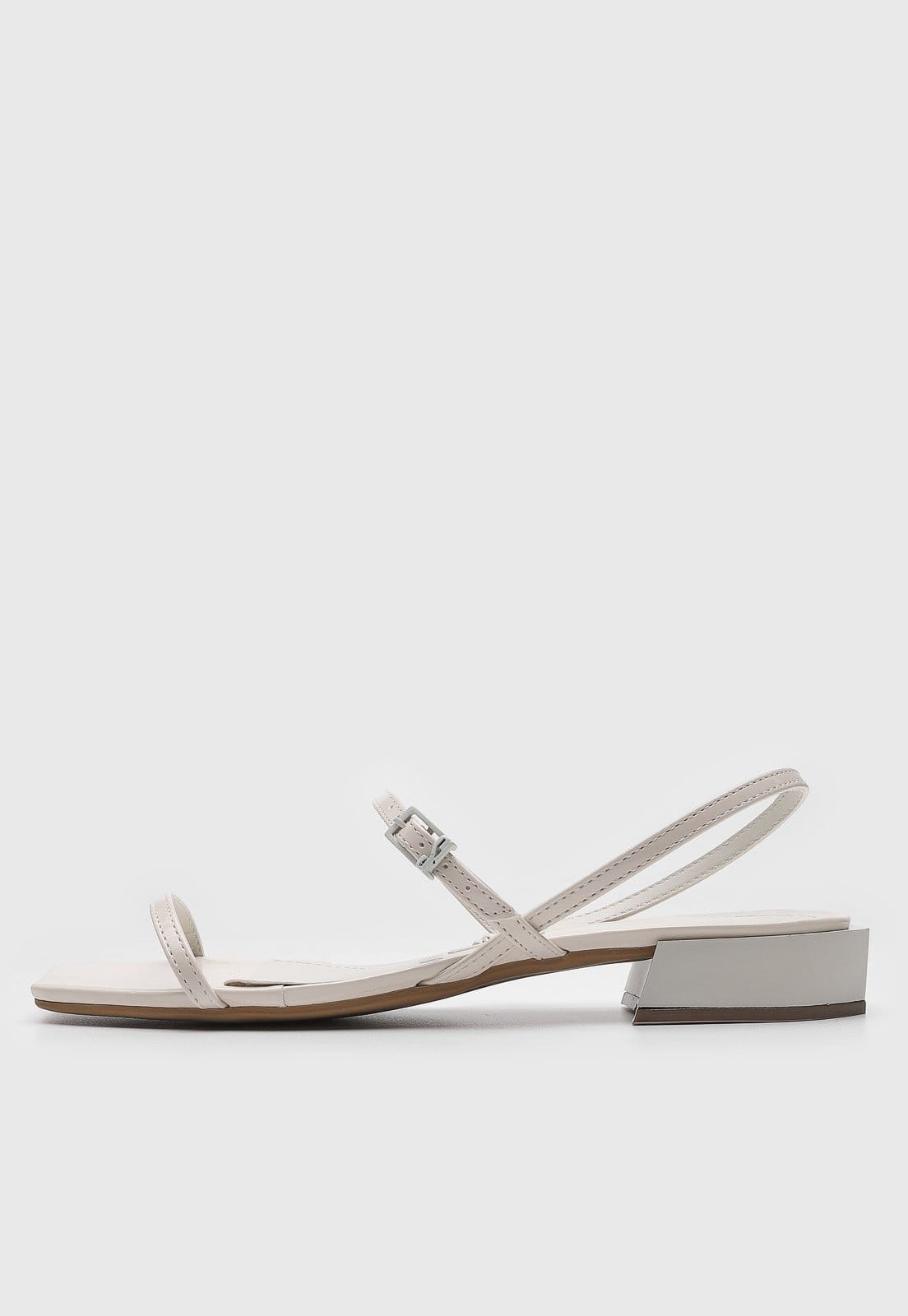 Rasteira Santa Lolla Fivelas Off-White