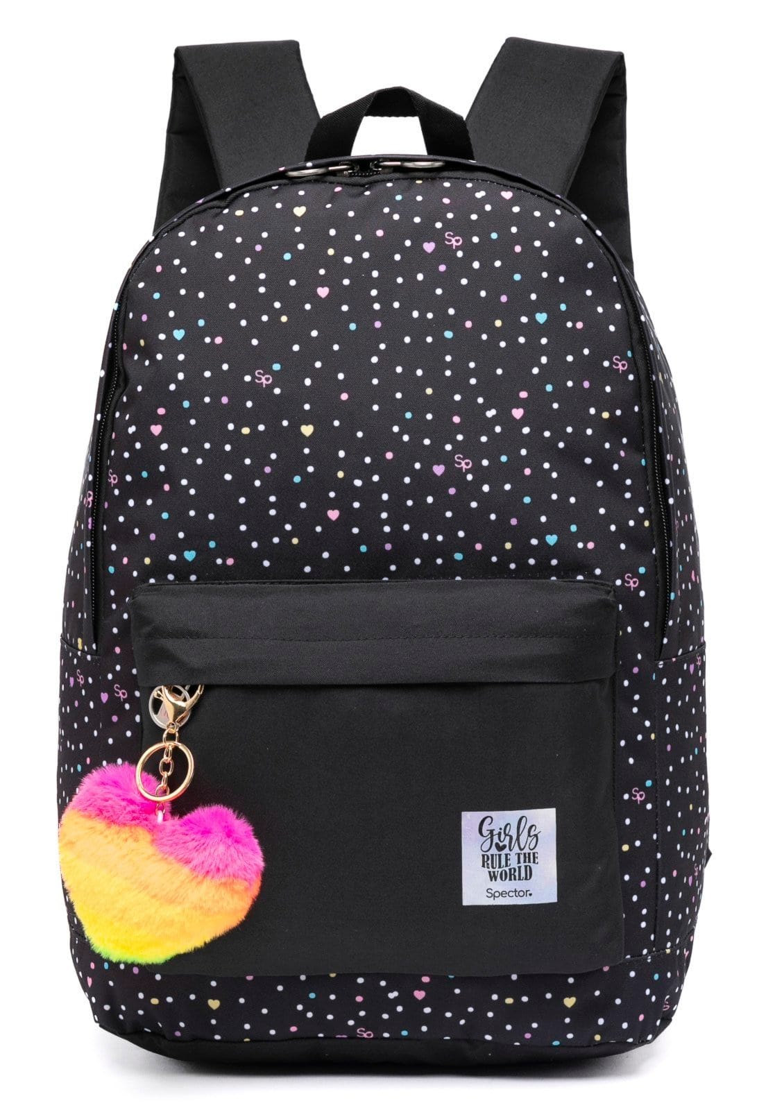 Vista 2 Infantil - Mochila Spector Feminina Escolar Spector preto