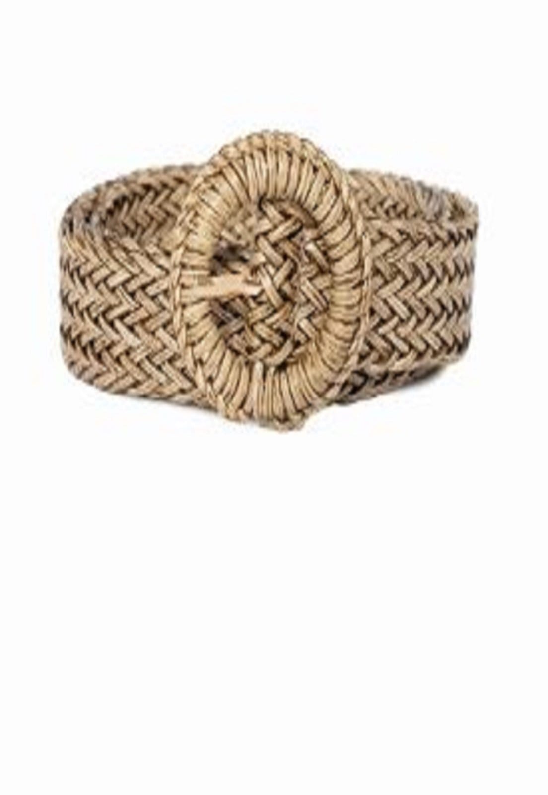 Cinto Fino Cabanafree Palha Fivela Redonda Bali - 2