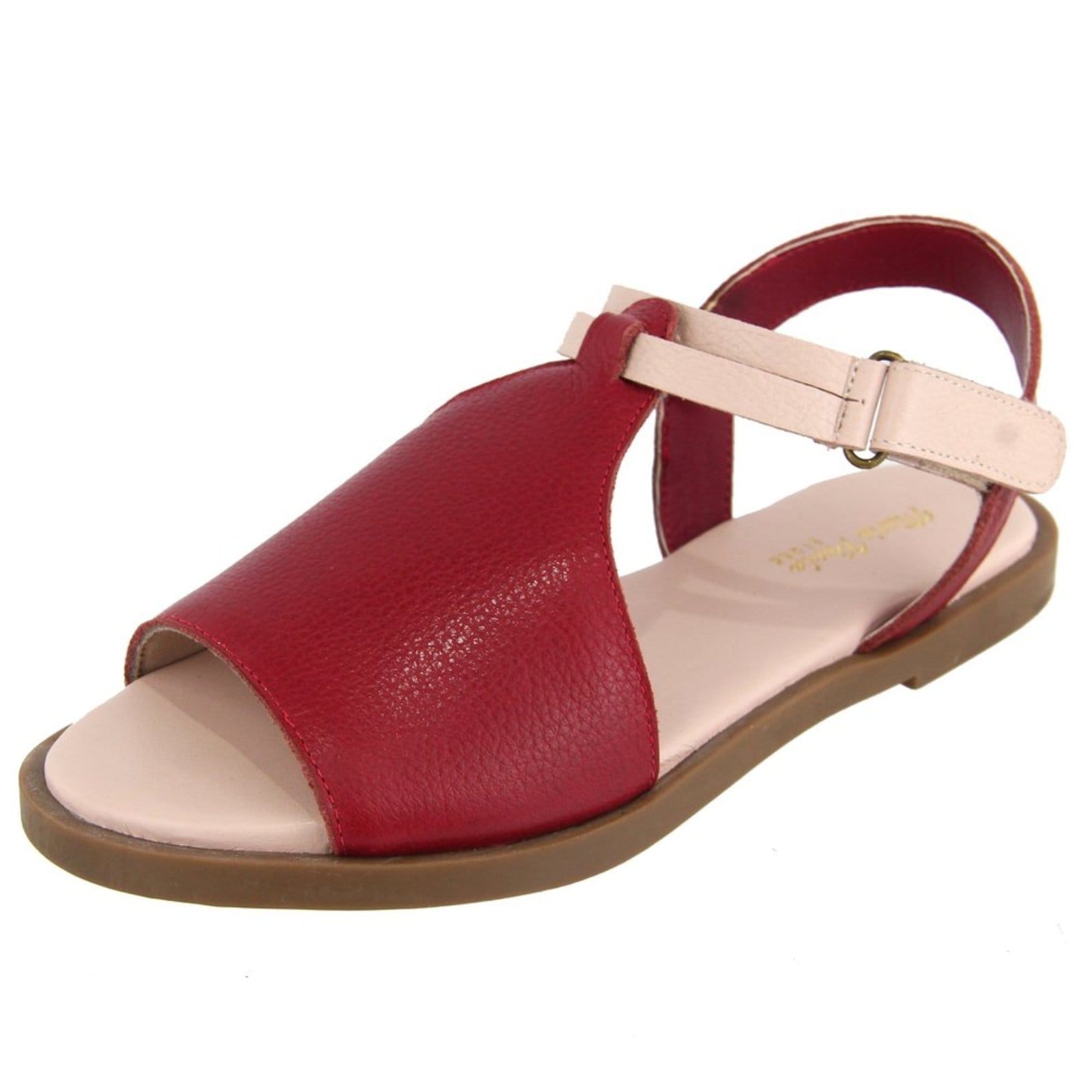 Vista principal Sandália Rasteira Feminina em Couro Palmilha Extra Conforto Maria Paula Bromelia MARIA PAULA nude