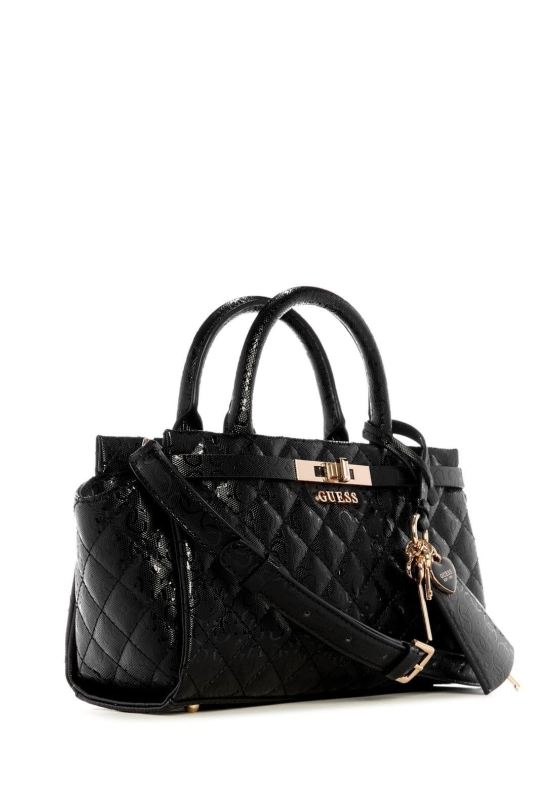 Vista 2 Bolsa Guess Idra Small Satchel Guess preto