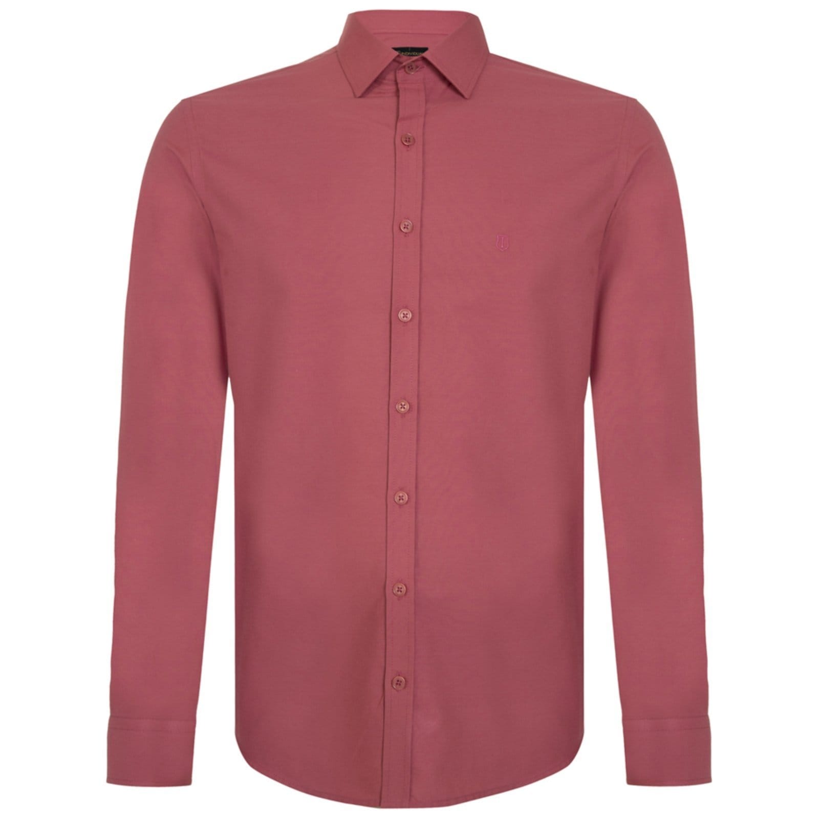 Vista principal Camisa Individual Slim Lisa Pr26 Masculino Individual rosa