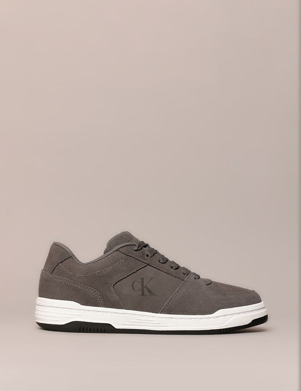 Tênis Masculino Court Camurça Calvin Klein Jeans - Chumbo