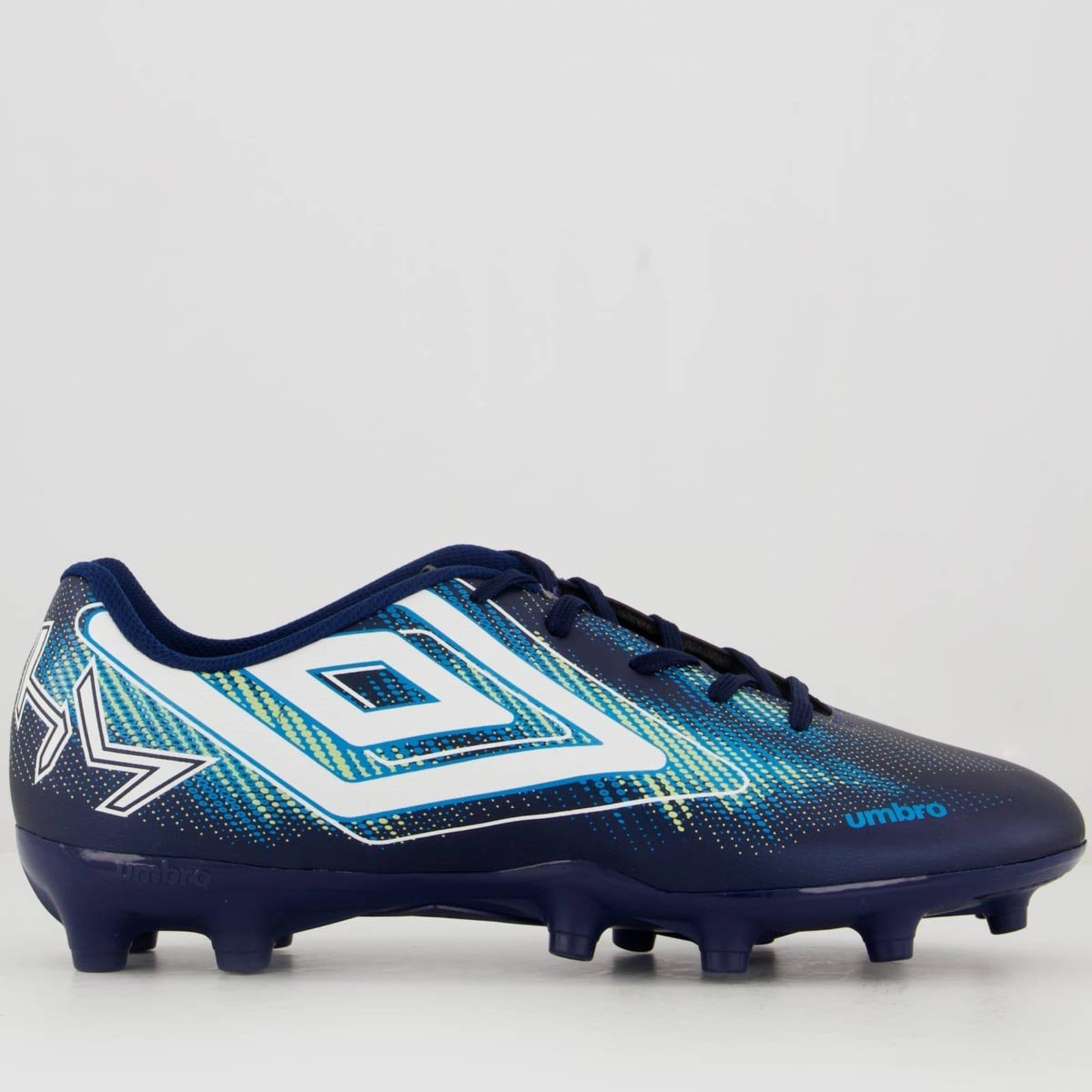 Chuteira Umbre Hearmap Campo Marinho e Branca