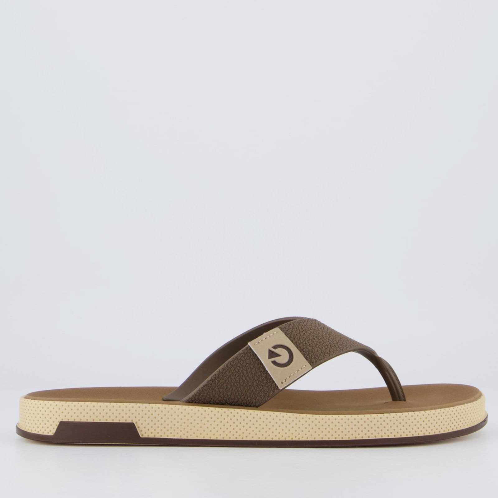 Vista 2 Chinelo Cartago Milão Plus Bege e CARTAGO marrom