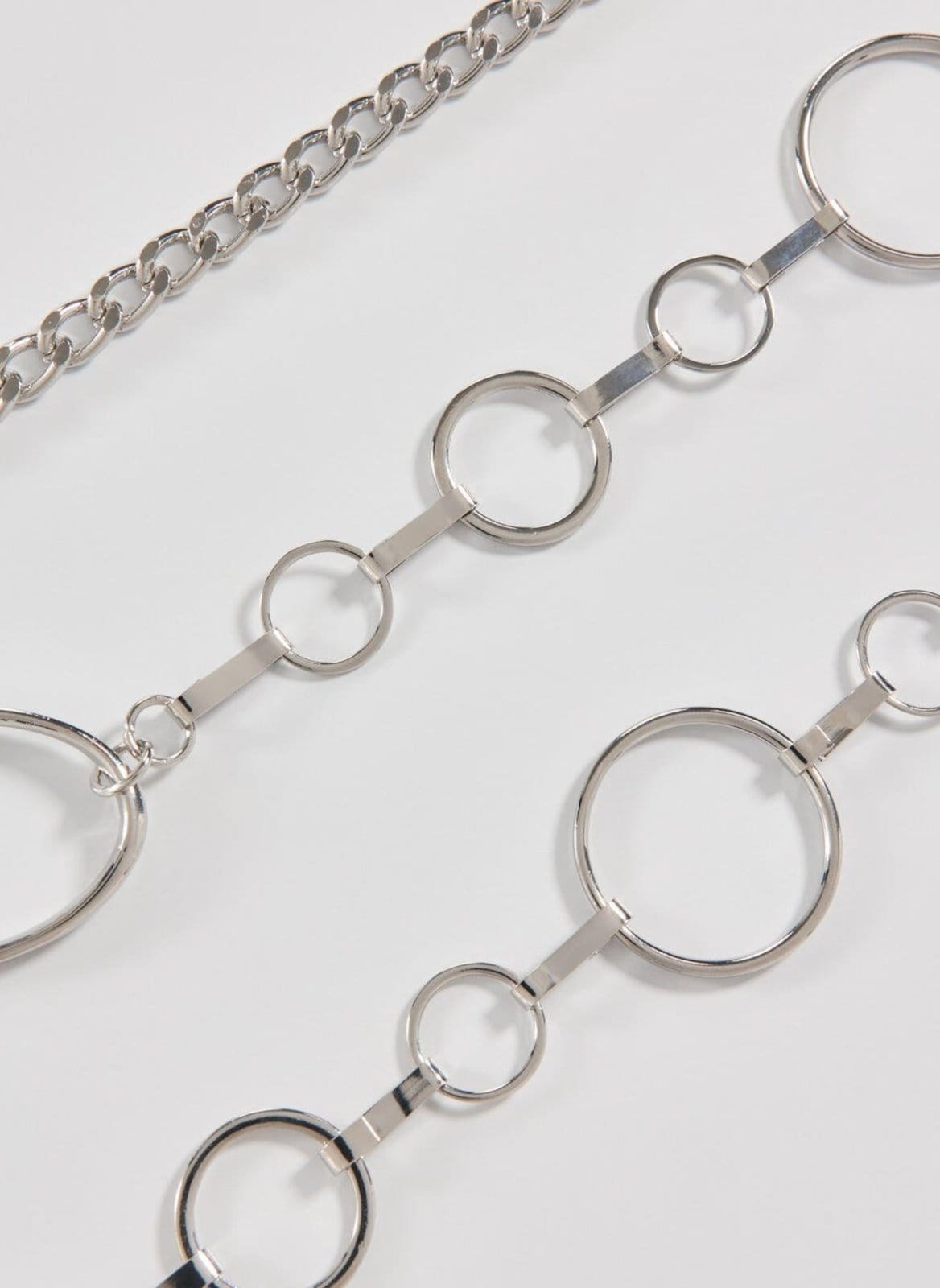 Vista 2 Body Chain Argolas Prateadas Youcom prata