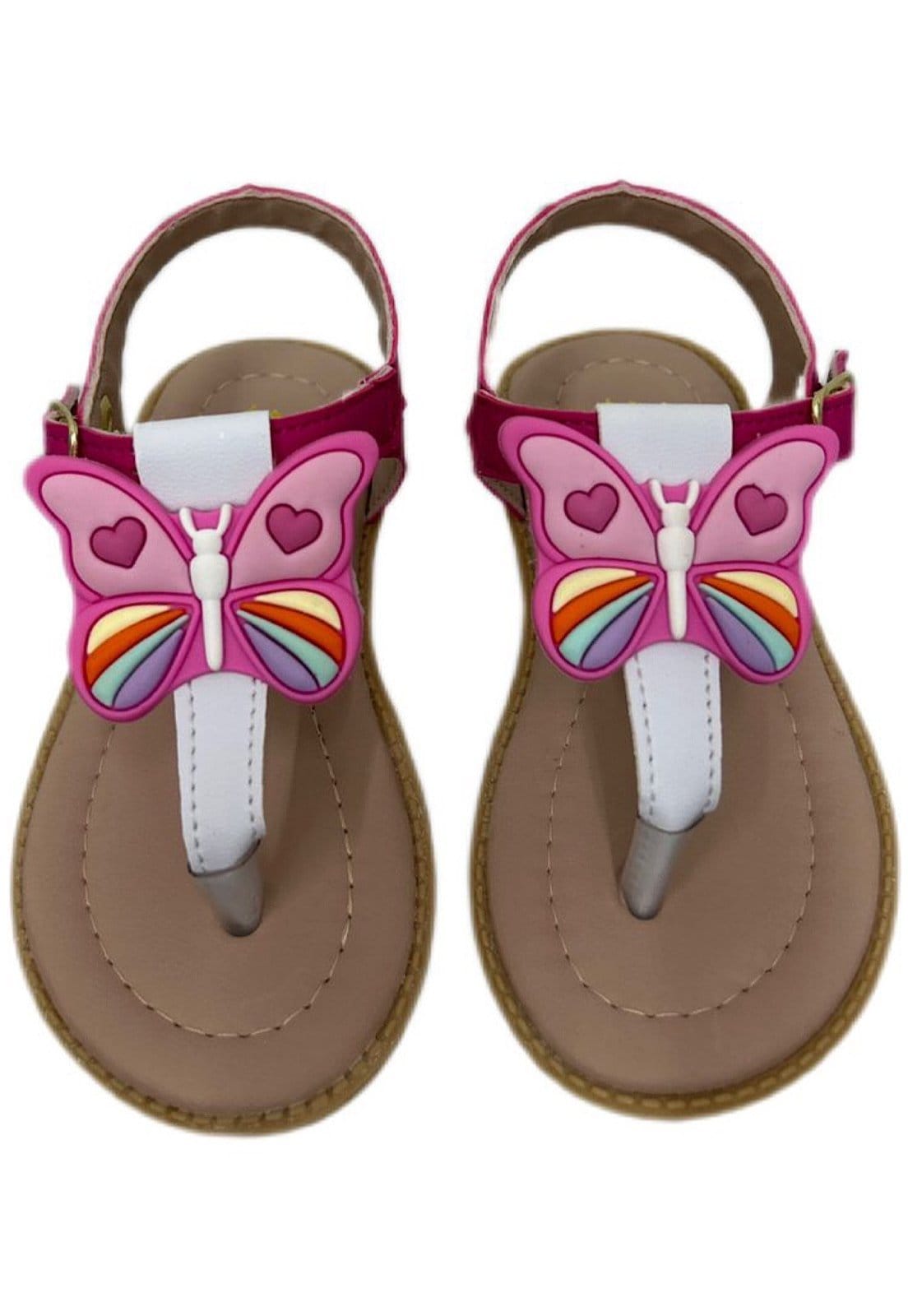 Vista 2 Infantil - Sandalia Solzim de Dedinho Borboleta SOLZIM CALÇADOS rosa