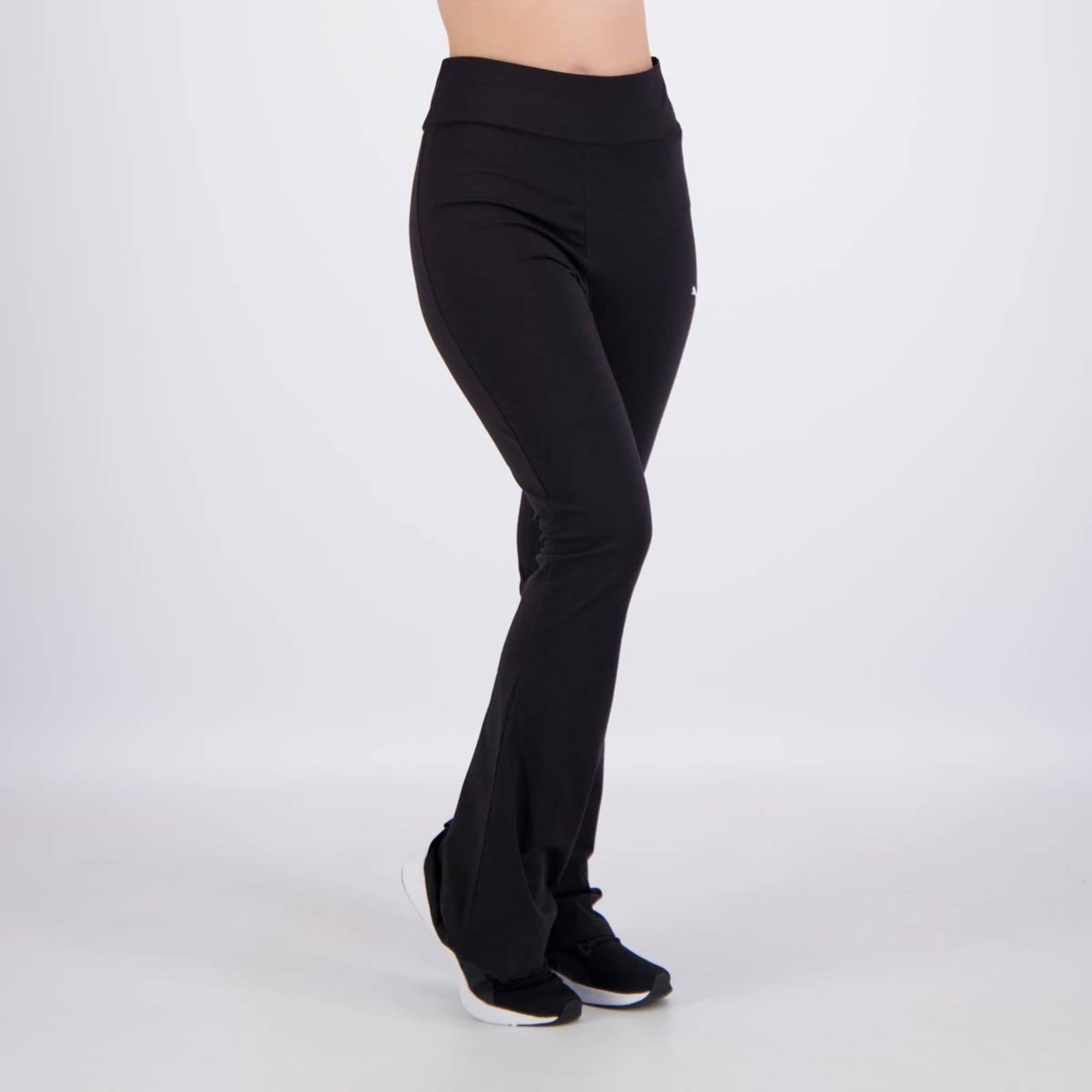 Vista 2 Calça Legging Flare Puma ESS High Feminina Preta Puma preto