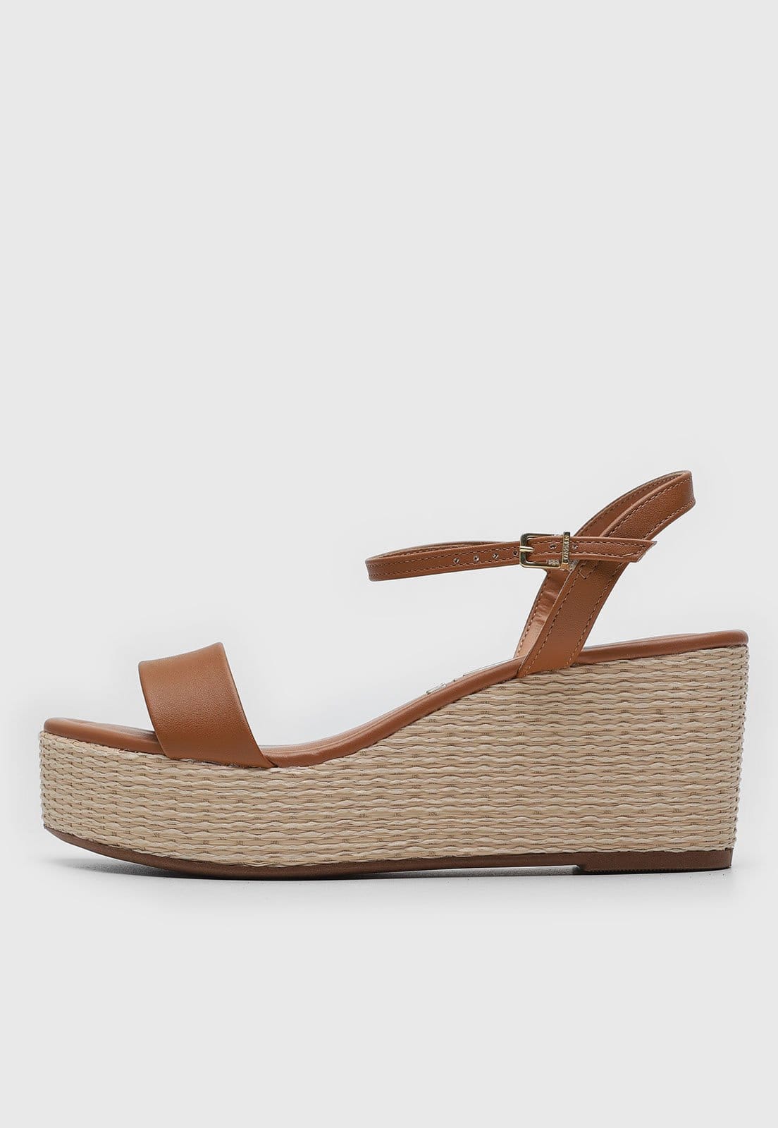 Sandália Feminina Vizzano Salto Anabela Texturizado