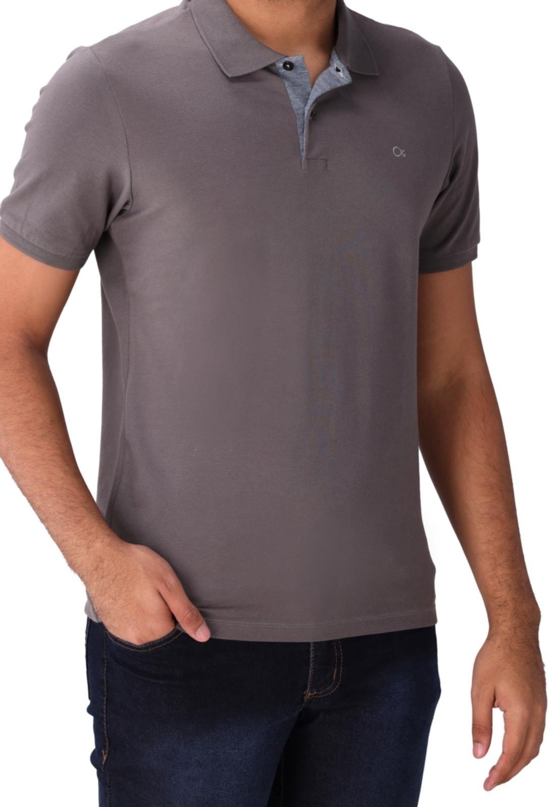 Camisa Polo Basica Ogochi Slim Fit