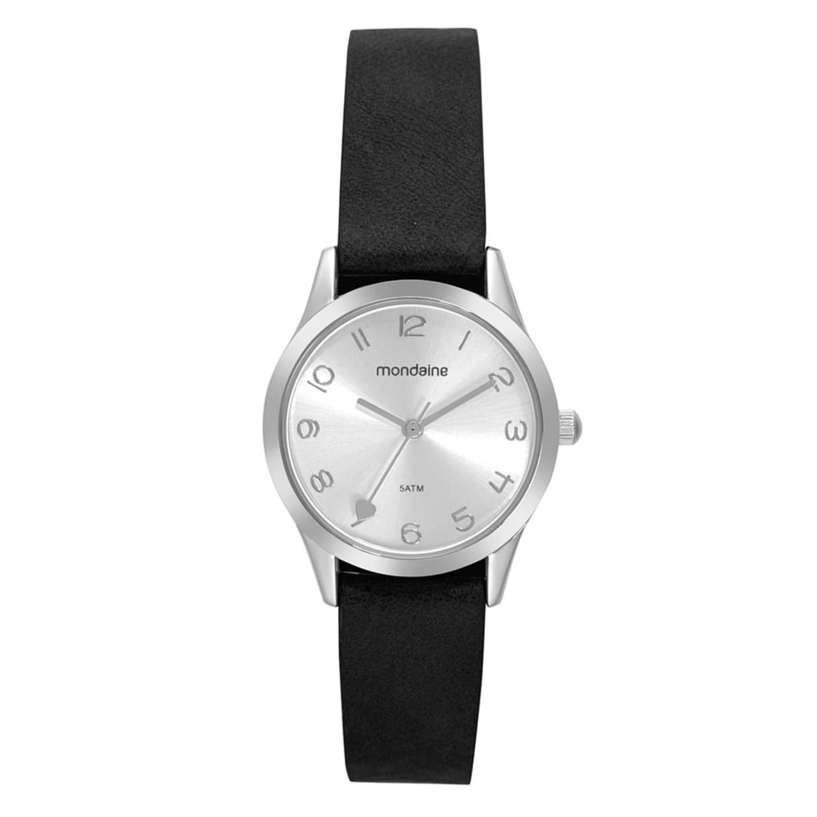 Vista 2 Kit Relógio Feminino Com Semijoias Ponto de Luz Mondaine prata