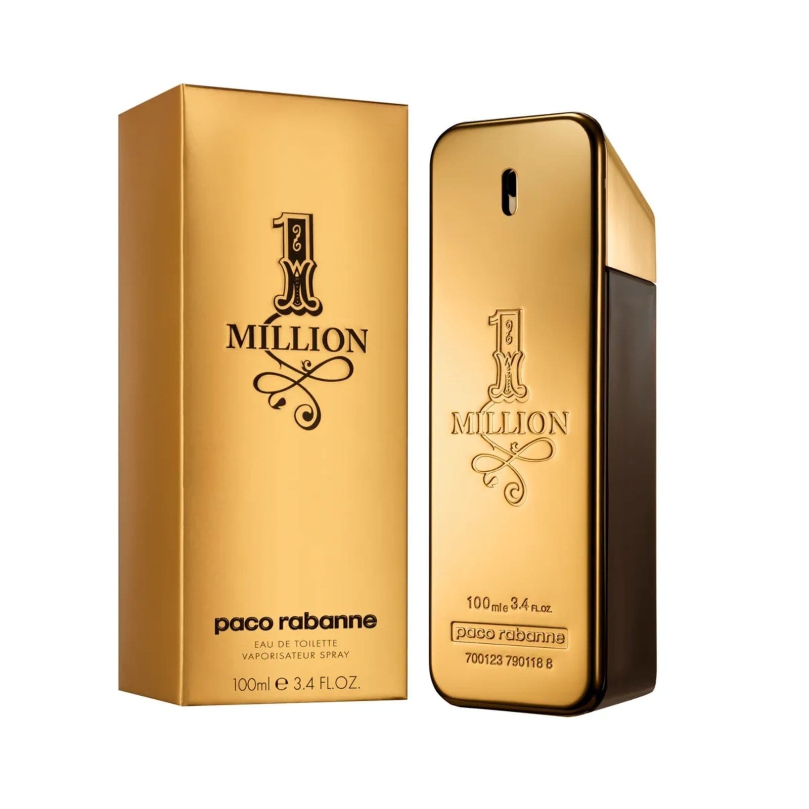Vista 2 Perfume 1 Million Masculino Eau de Toilette Paco Rabanne 100 ml Paco Rabanne incolor