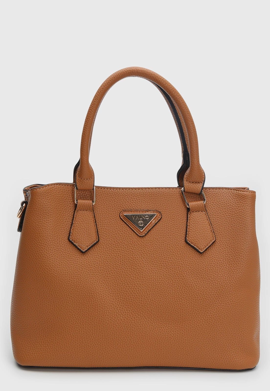 Vista 2 Bolsa Feminina Via Uno Grande Nozes VIA UNO caramelo