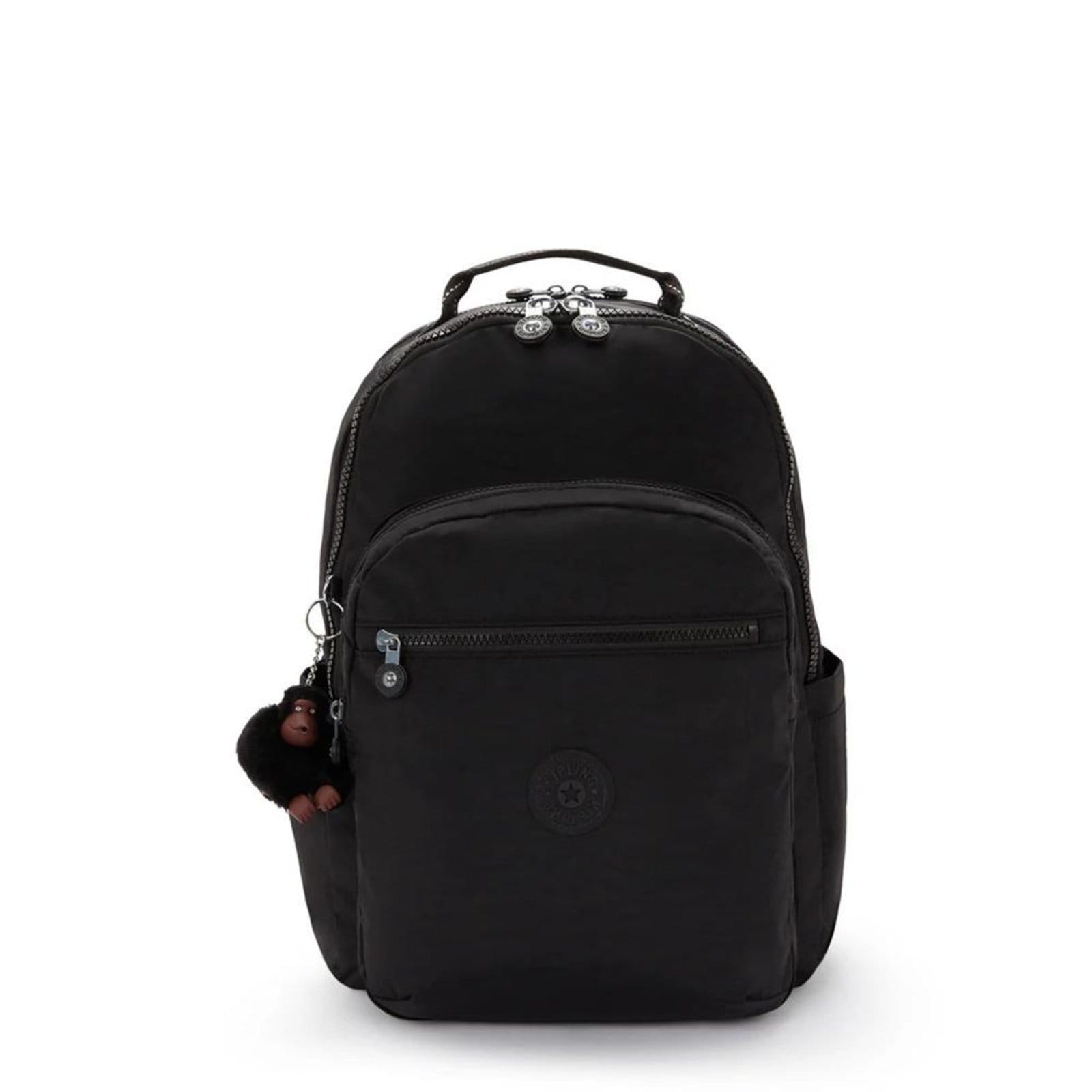Vista principal Mochila Kipling Seoul College Extra True Black Kipling preto black