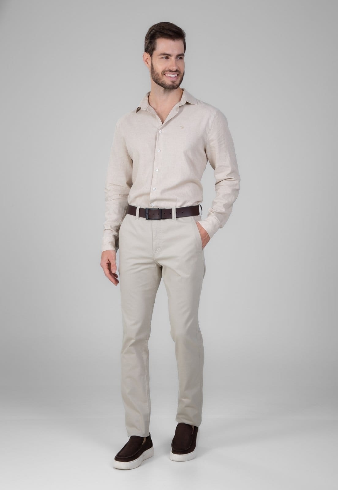 Calça Sarja Traymon Slim Amaciada