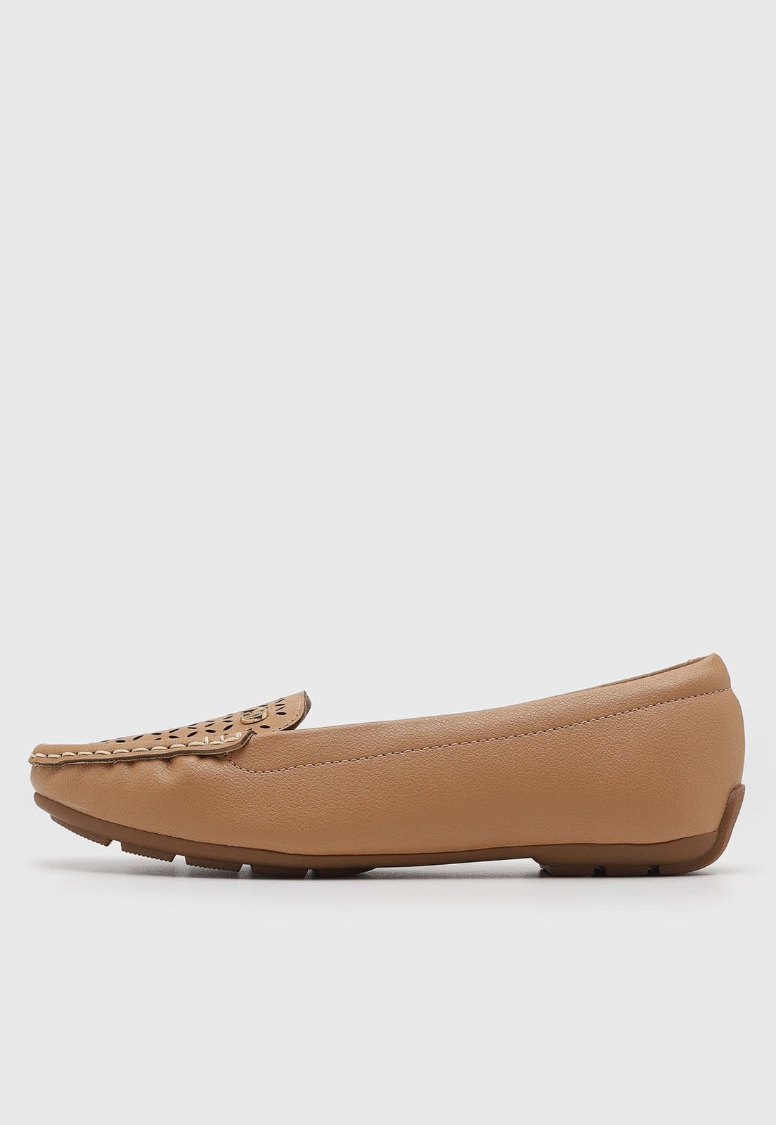 Vista principal Mocassim Feminino Modare Ponta Arredondada MODARE caramelo