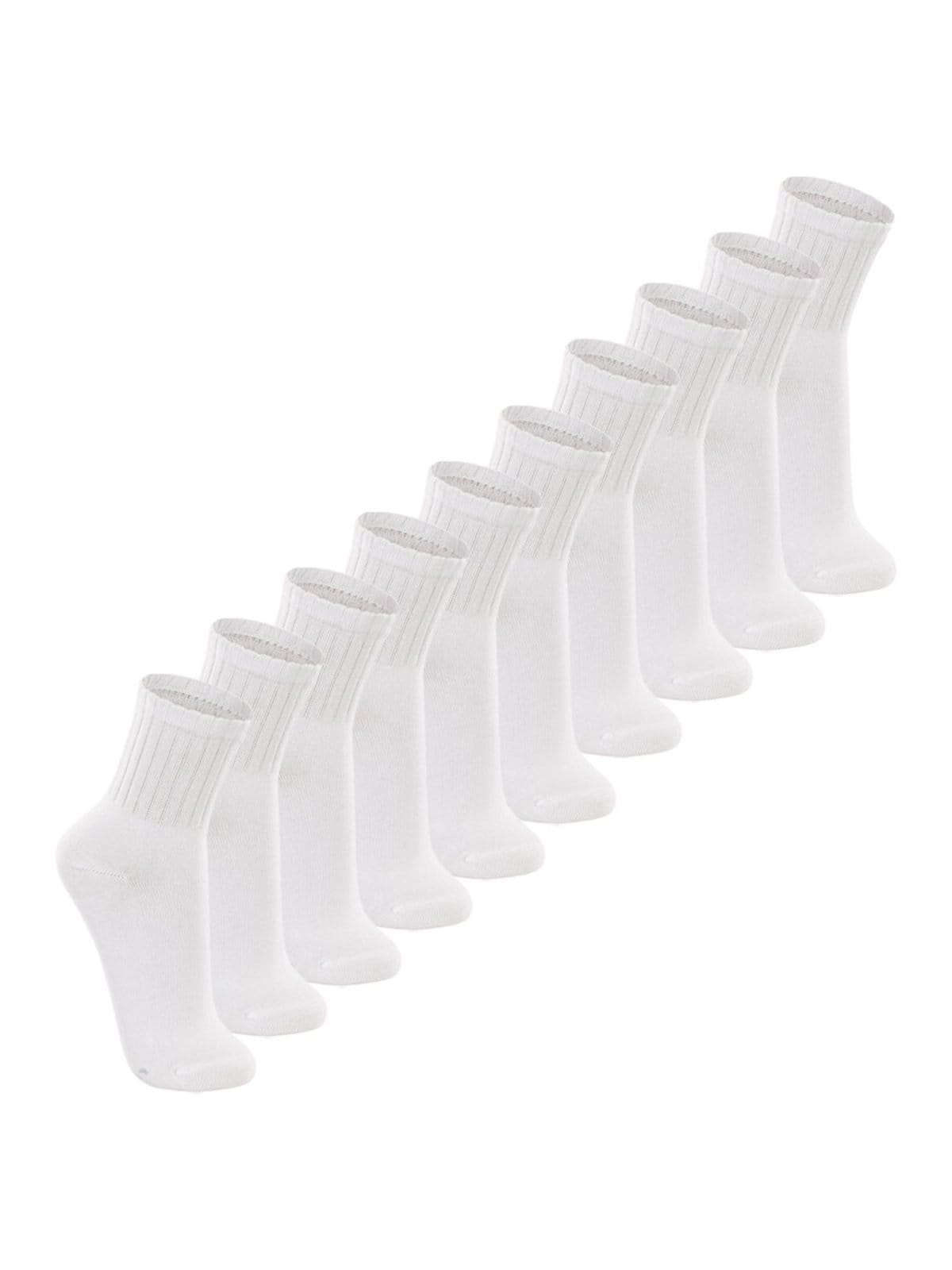 Kit com 10 Meias Esportiva Cano Médio Lupo