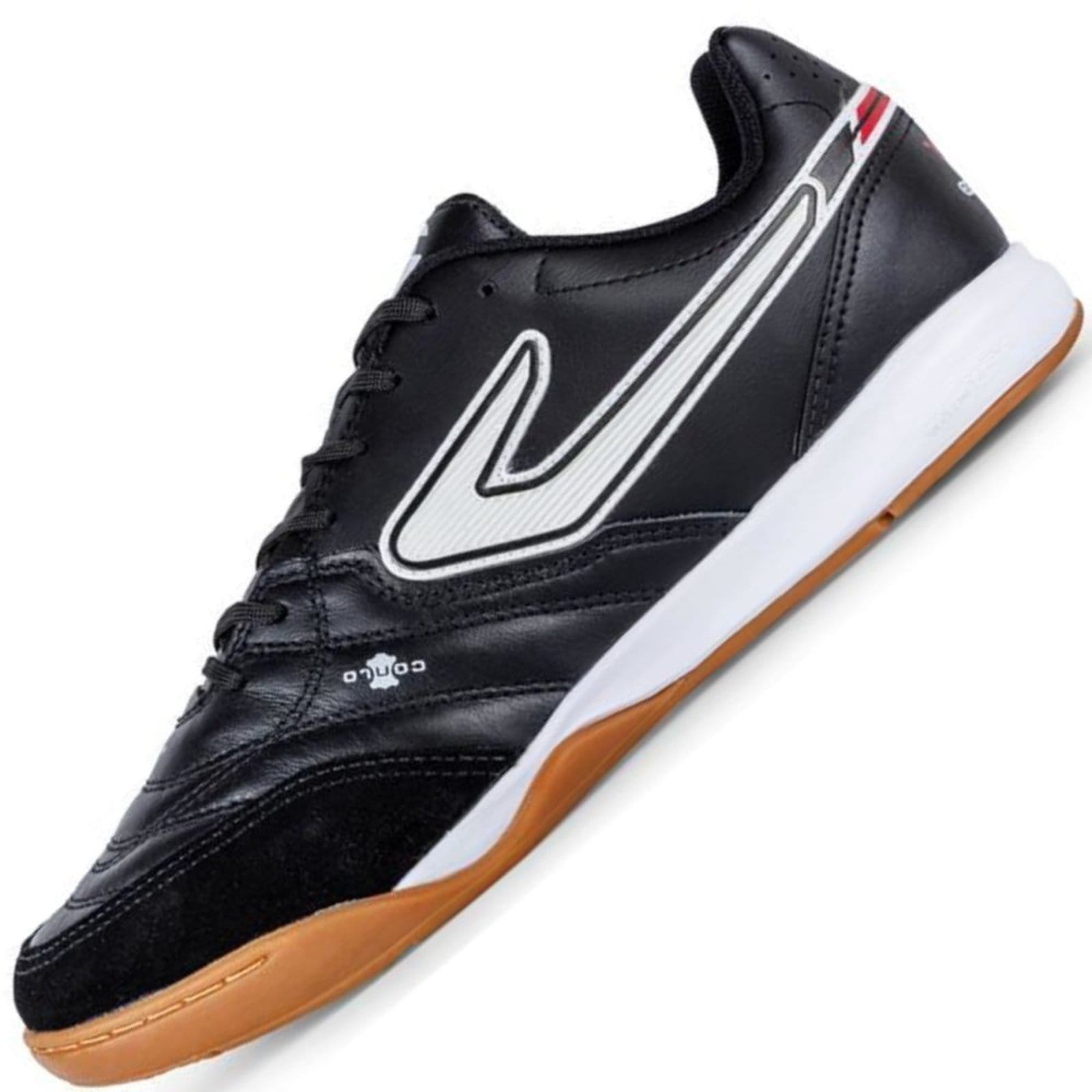 Vista 2 Chuteira Futsal Topper Maestro Pro V Masculina BR SPORTS preto