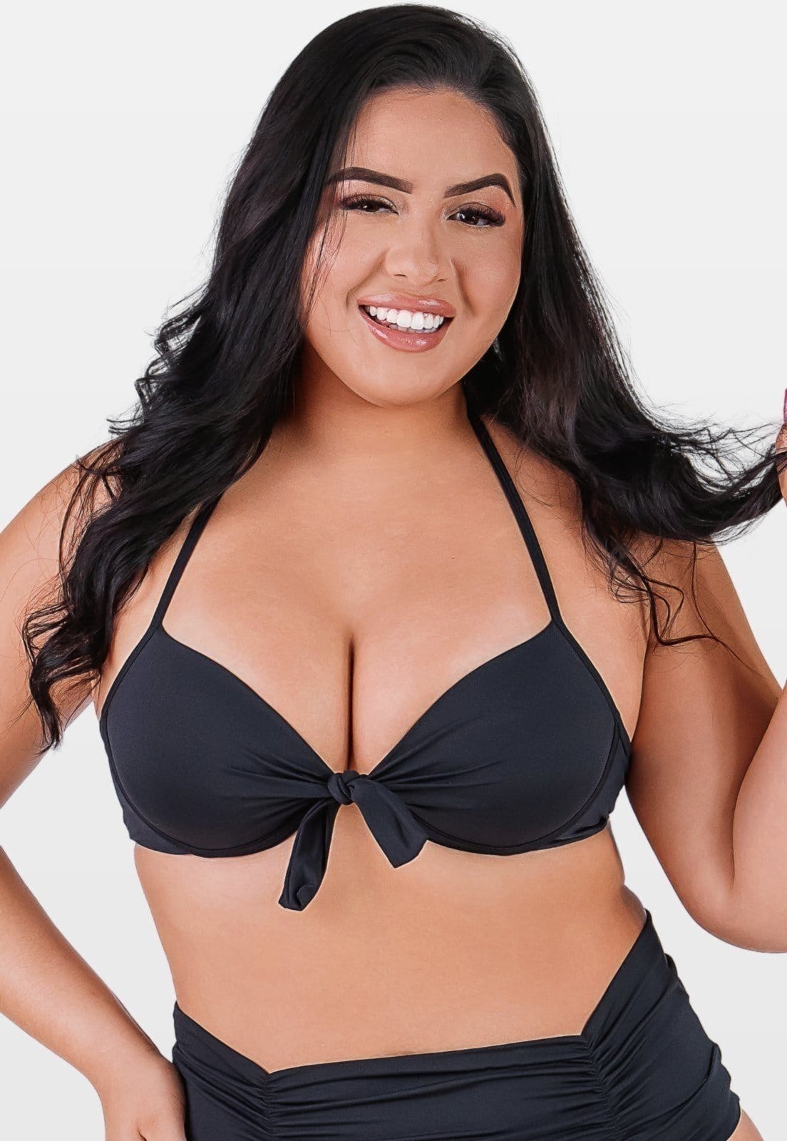 Top Summer Soul Meia Taça Com Bojo e Amarração Plus Size