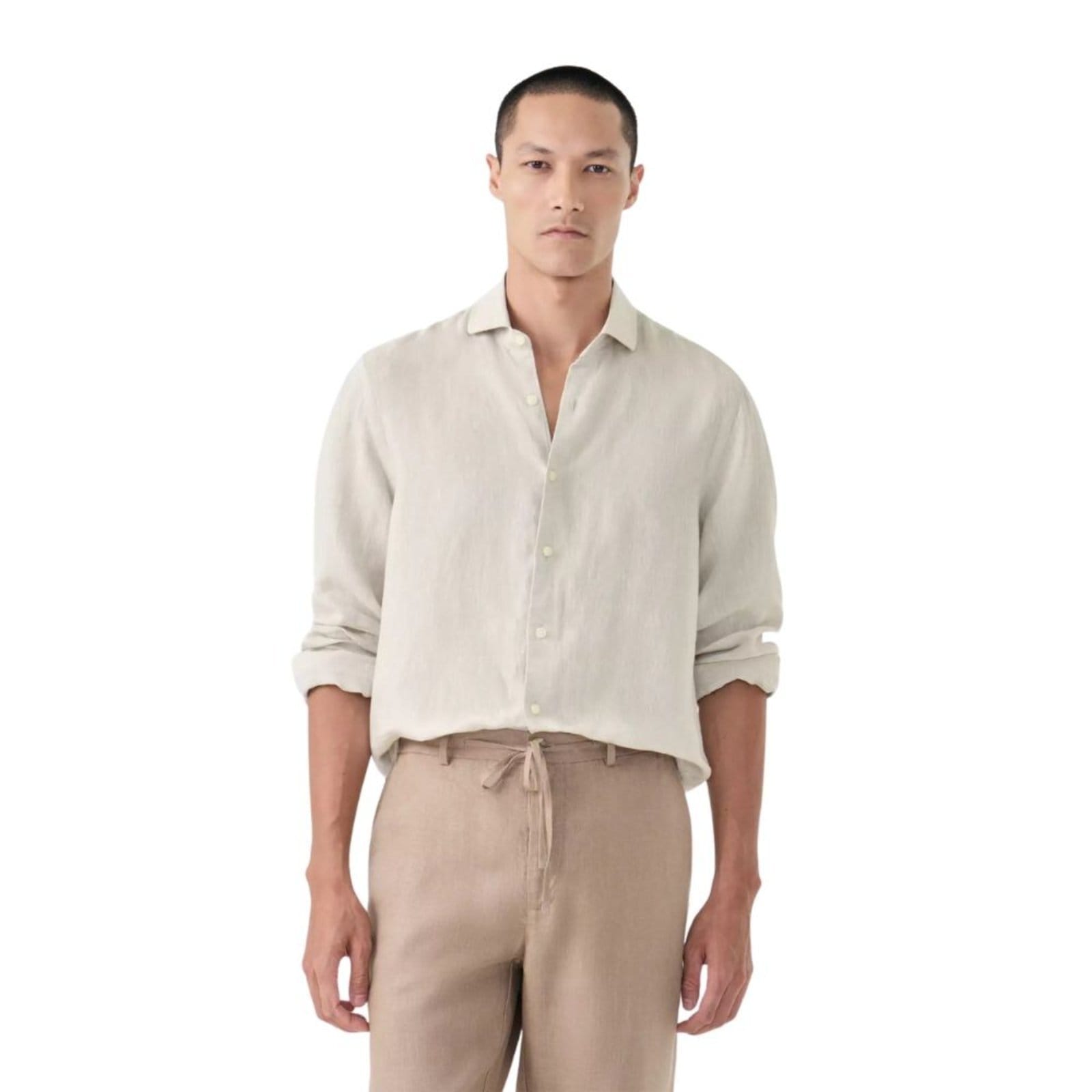 Camisa Oficina Reserva Roma Linho Areia