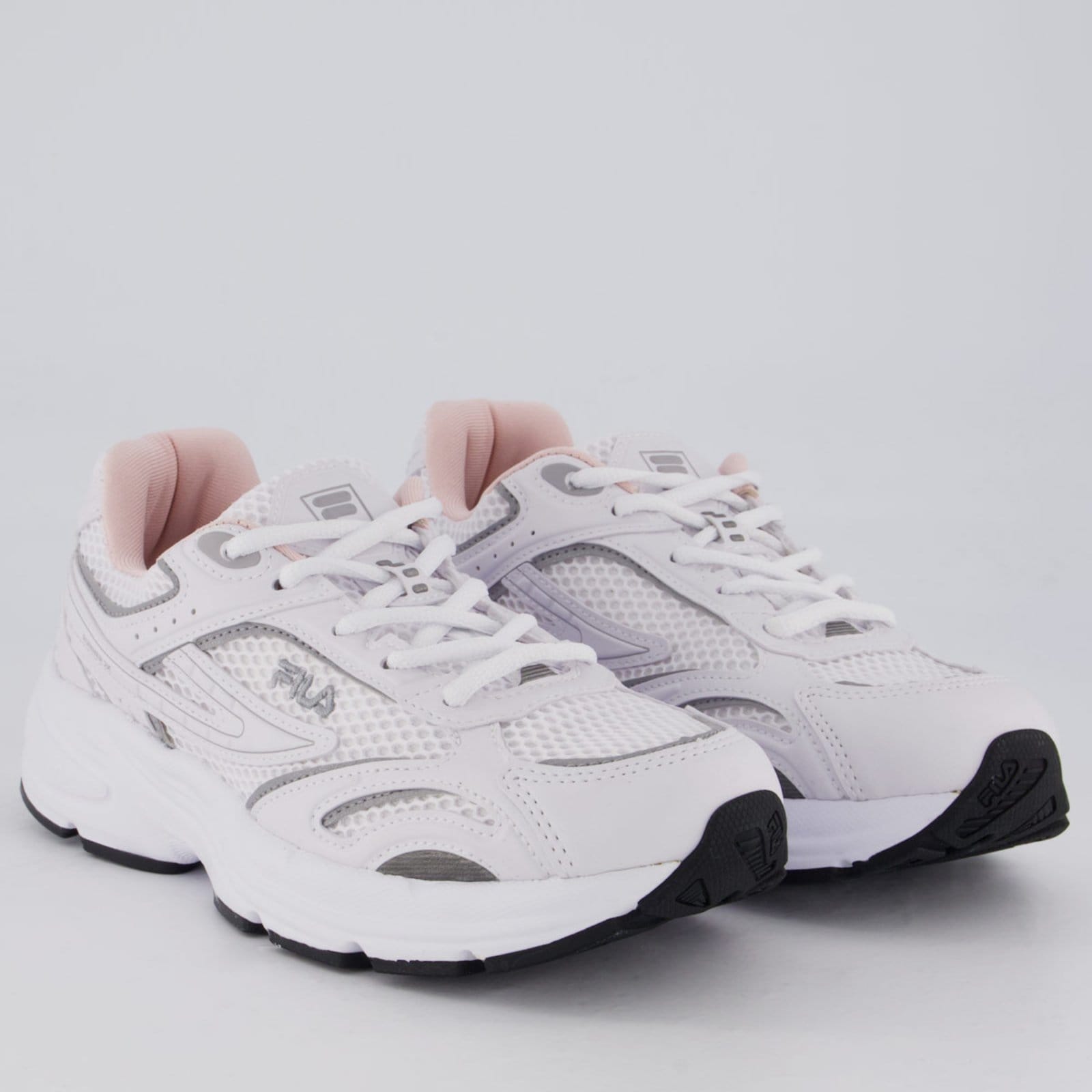 Vista 2 Tênis Fila Runner 2K Feminino e Cinza Fila branco