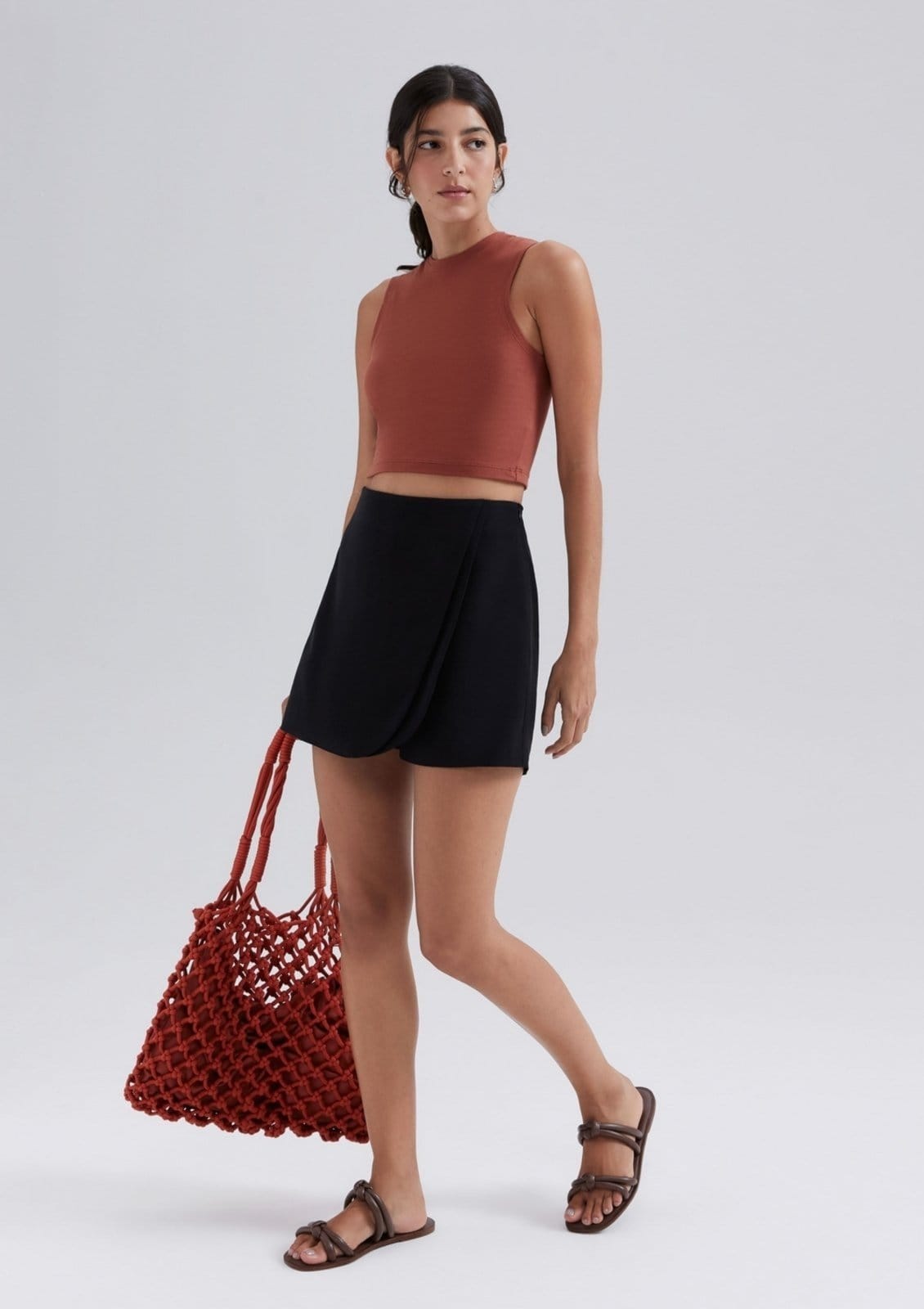 Shorts Saia Em Peach Touch