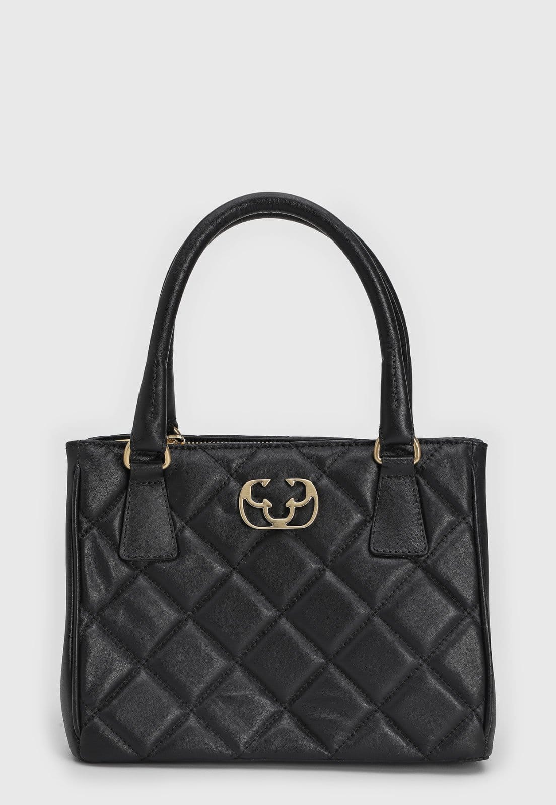 Vista principal Bolsa Tiracolo Capodarte Alça Dupla Preta Capodarte preto