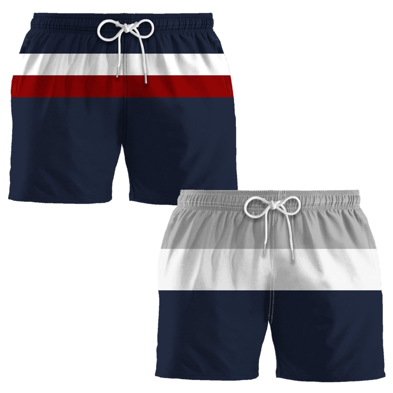 Kit 2 Bermudas Academia Masculinos Listrado